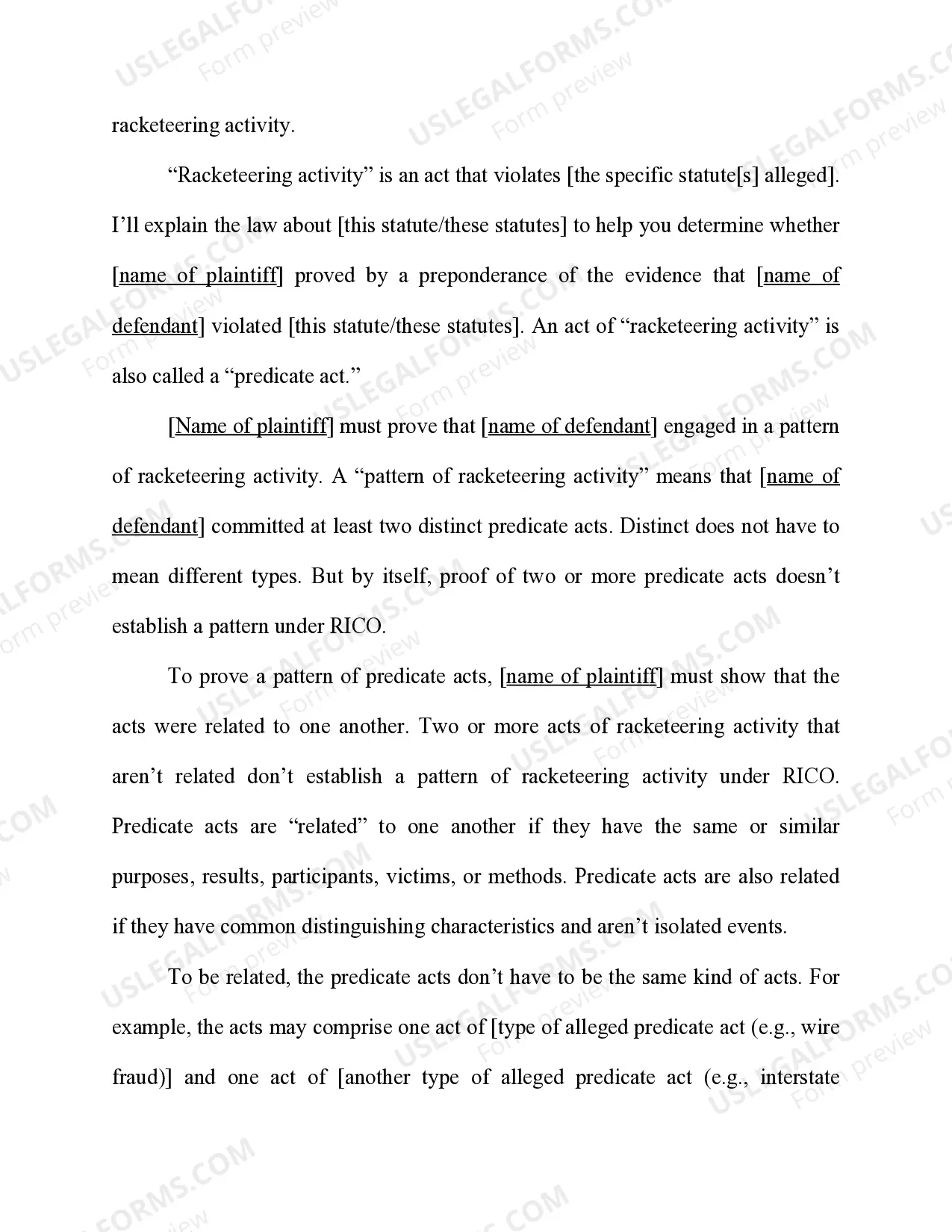 Preview Racketeer Influenced and Corrupt Organization Act (RICO) - 18 U.S.C. Sec. 1962(a) - Acquiring an Interest in an Enterprise by Use of Income