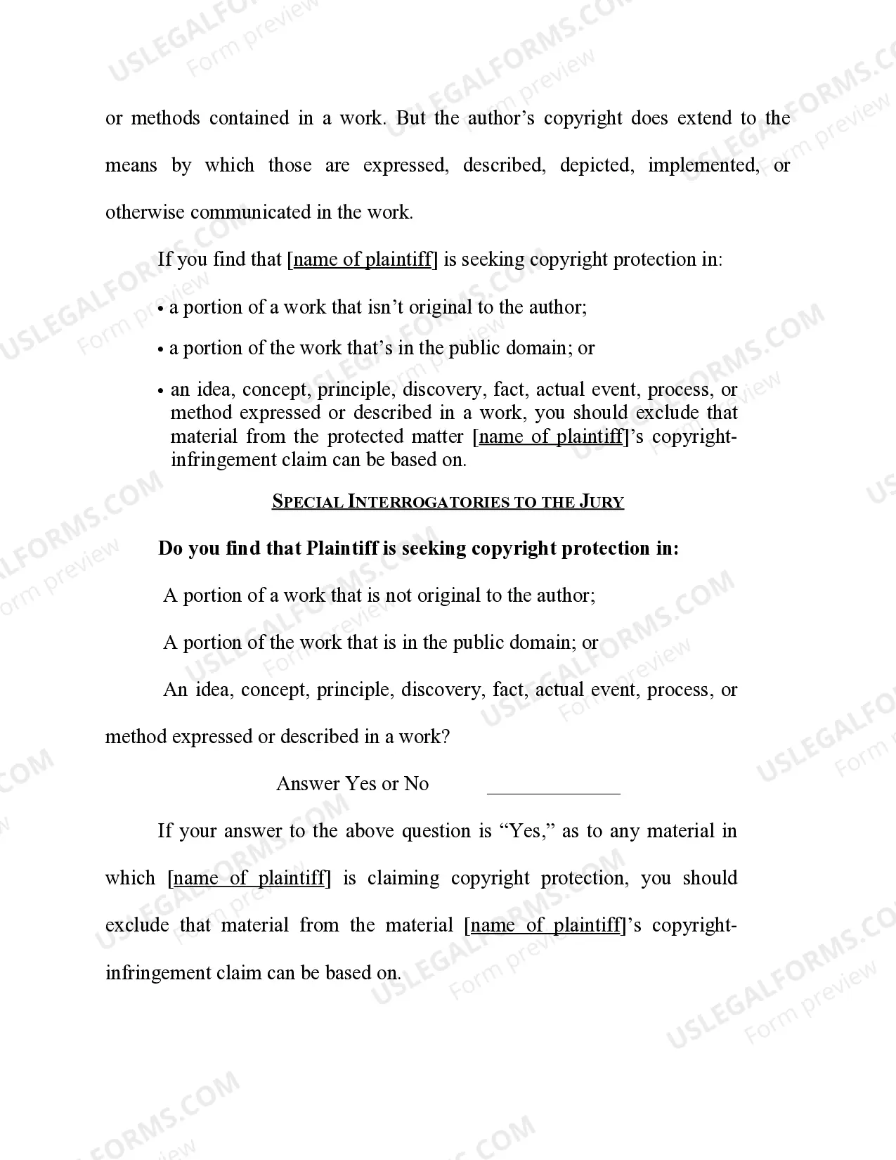 Preview Copyright - Validity - Ideas and Expression