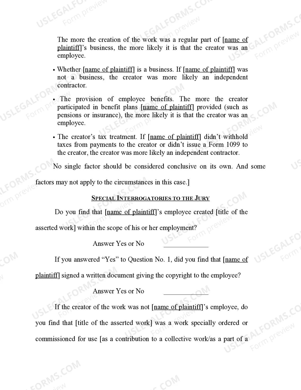 Preview Copyright - Ownership - Work Made for Hire