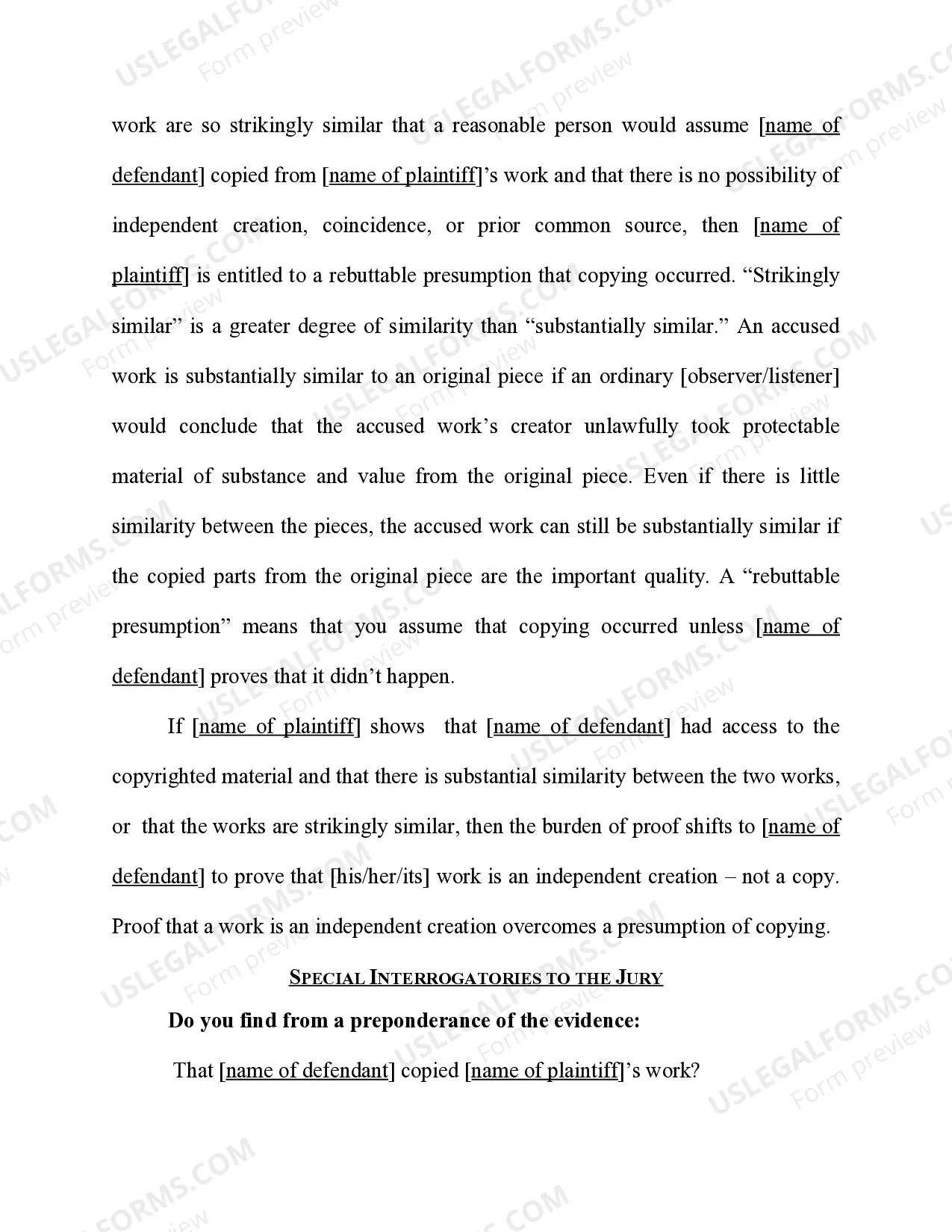 Preview Copyright - Infringement - Access