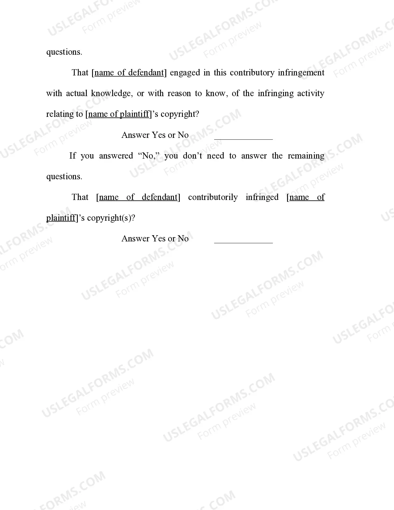 Preview Copyright - Infringement - Contributory Infringement