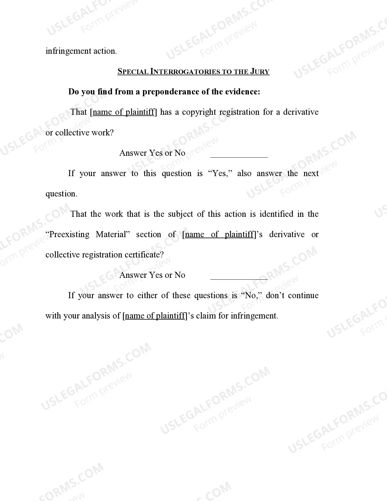 Preview Copyright - Validity - Registration of a Derivative or Collective Work