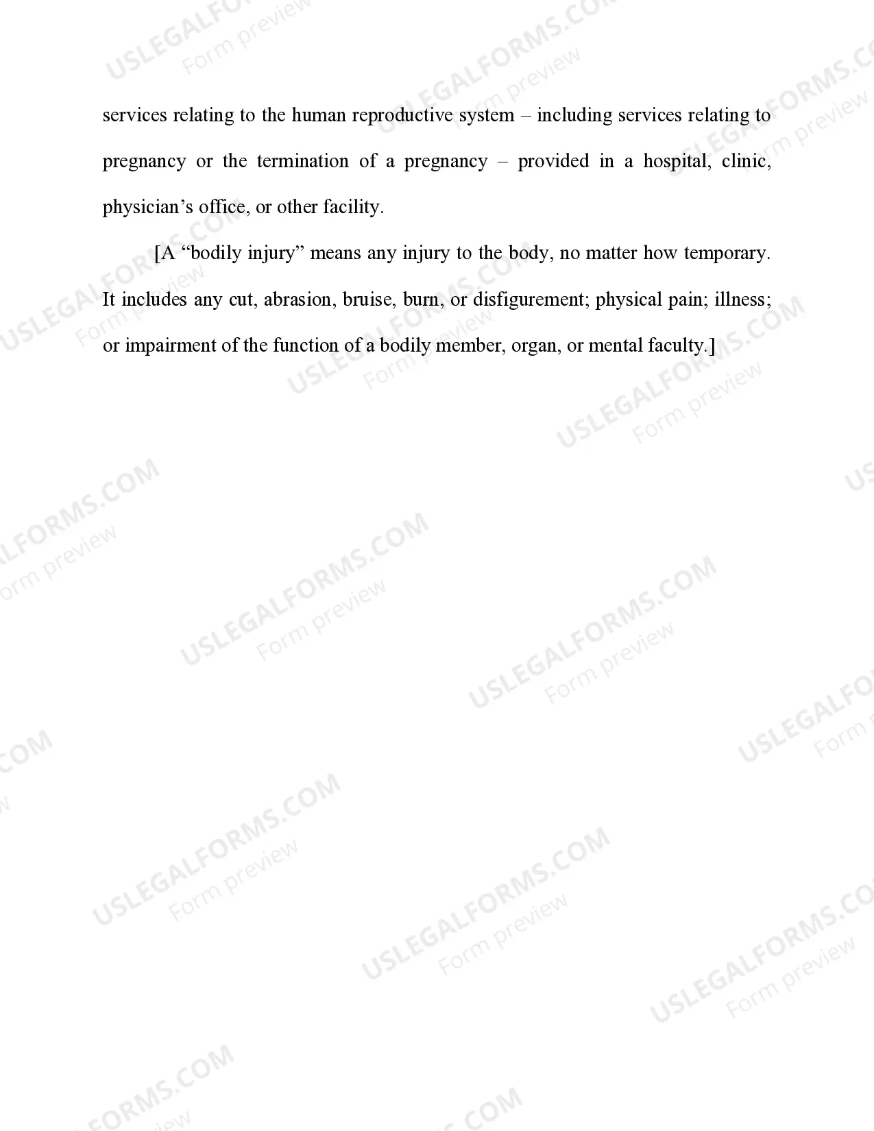 Preview Freedom of Access to Reproductive Health Services: Intimidation or Injury of a Person