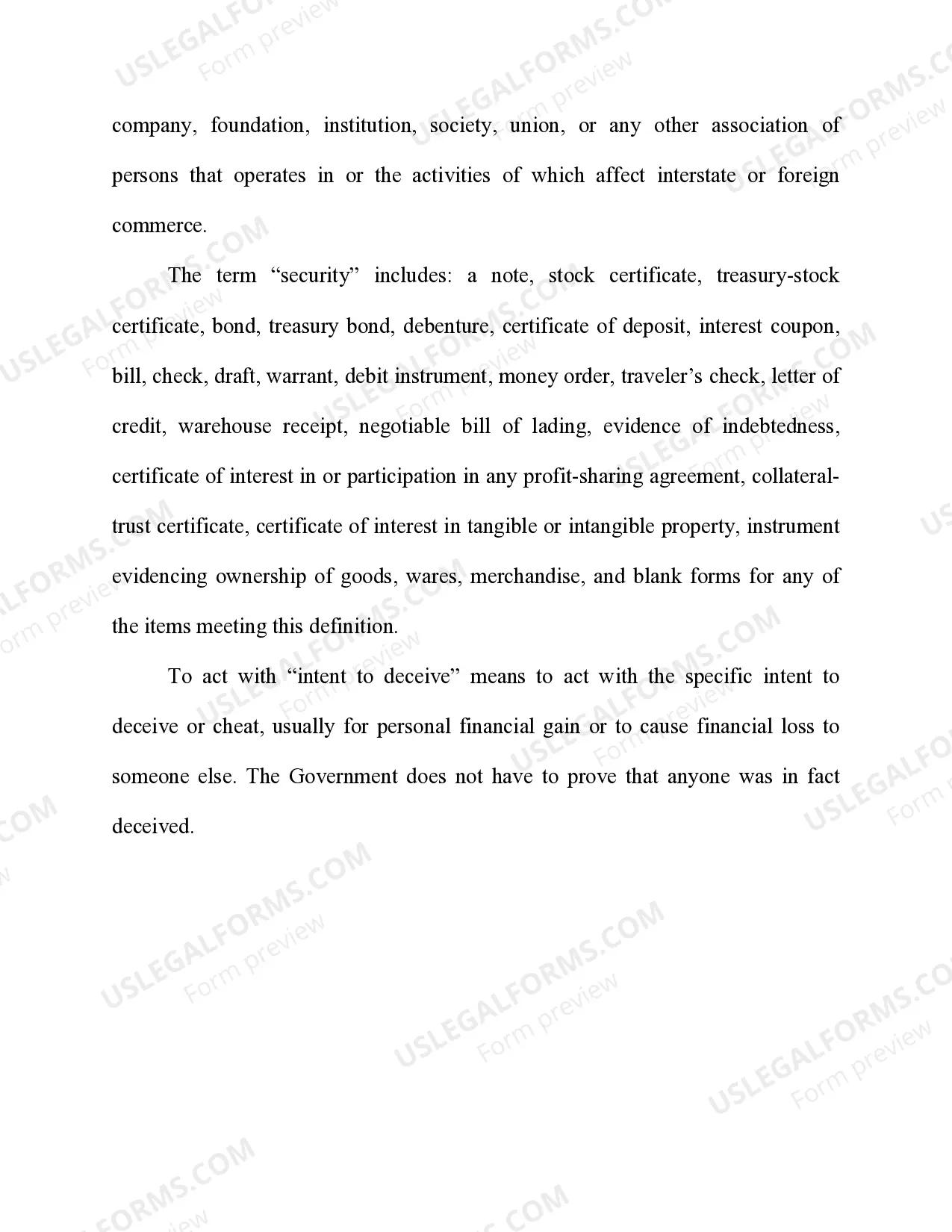 Preview Counterfeit or Forged Securities