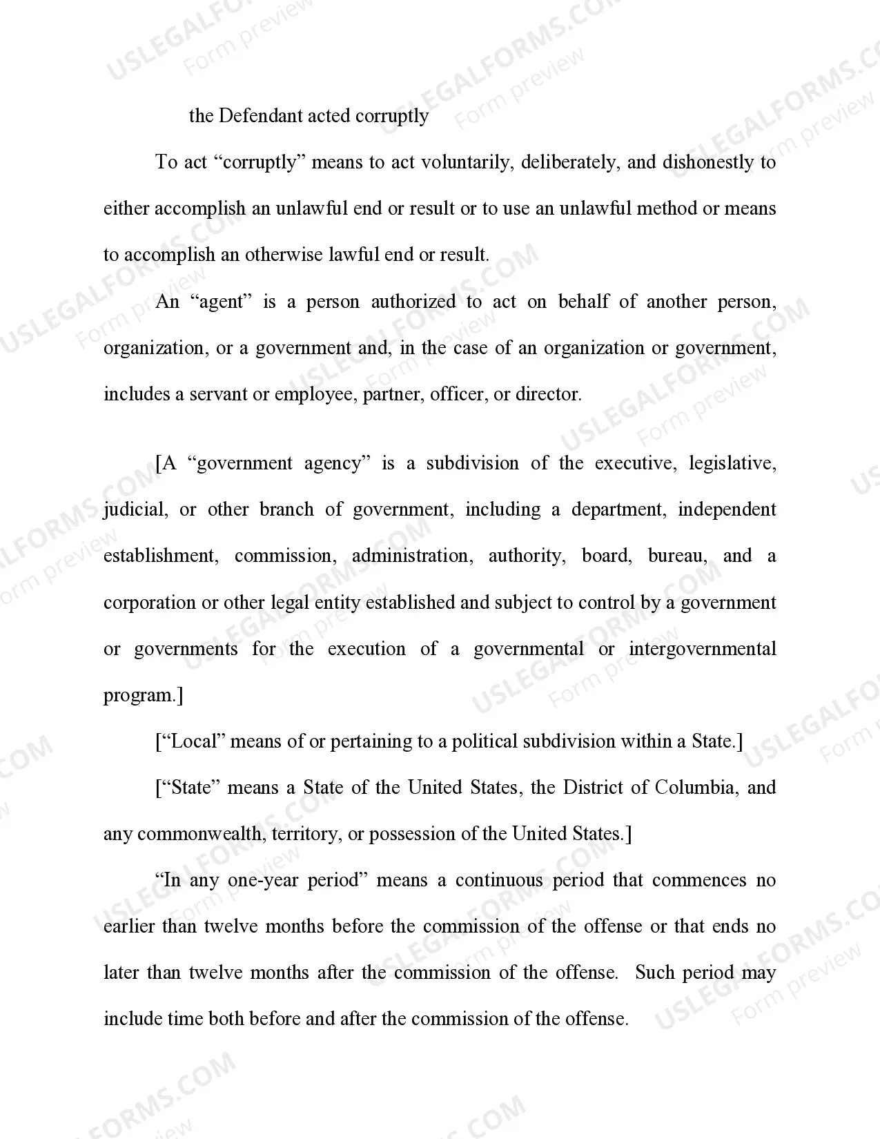 Preview Bribery Concerning a Program Receiving Federal Funds