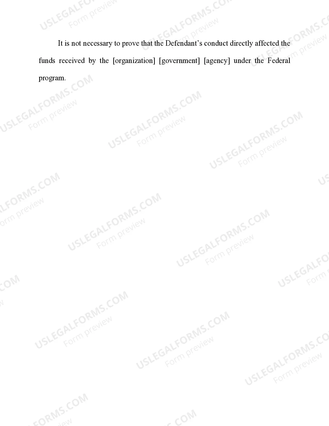 Preview Bribery Concerning a Program Receiving Federal Funds
