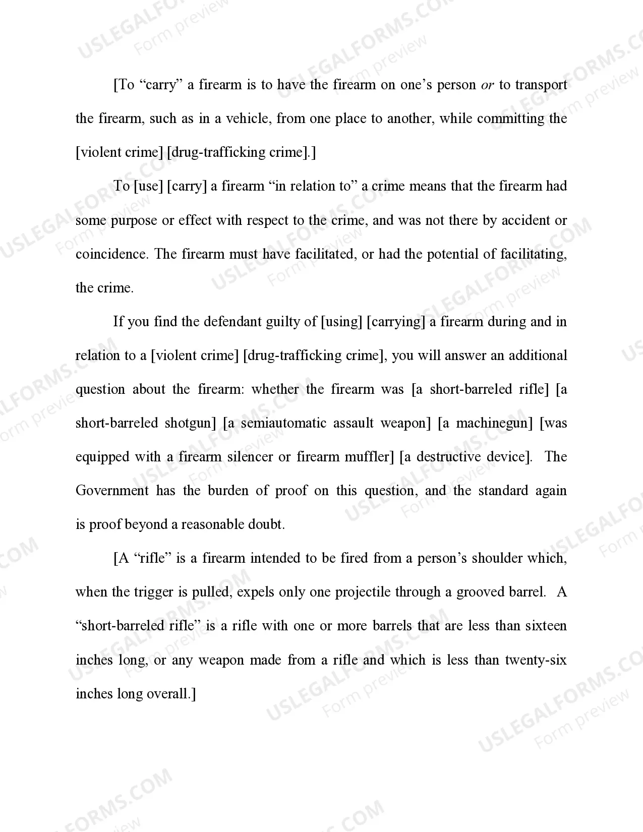 Preview Offense Instruction 35.2 Using or Carrying a Firearm During a Violent Crime or Drug-Trafficking Crime