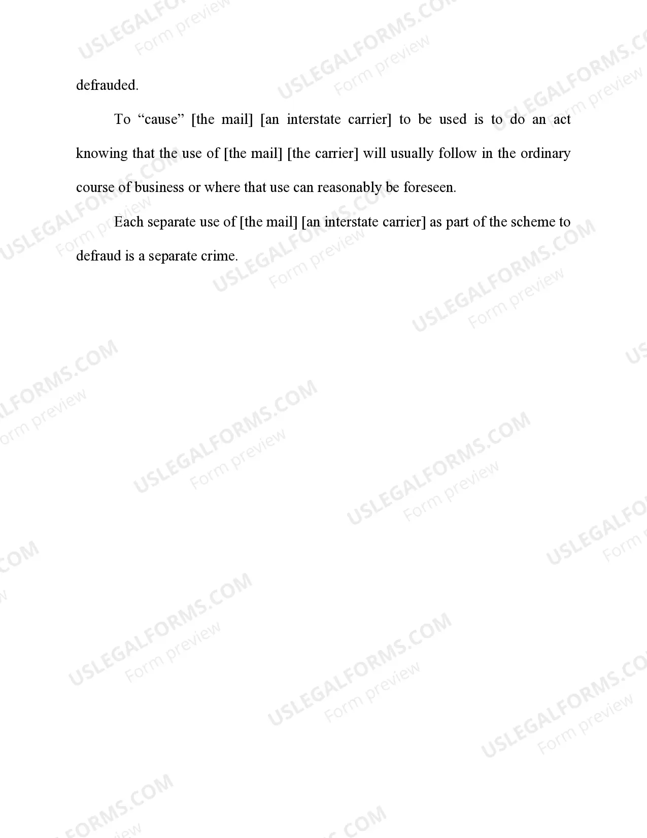 Preview Mail Fraud