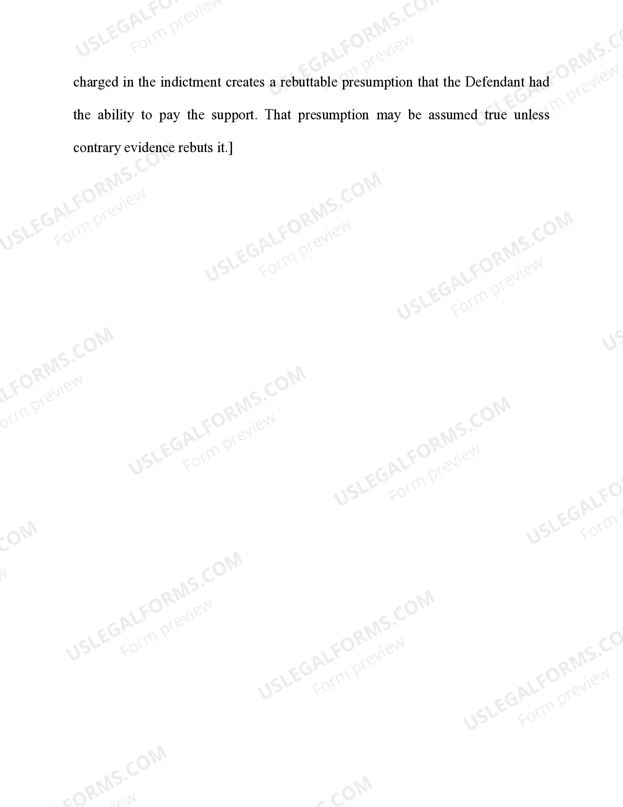 Preview Failure to Pay Child Support