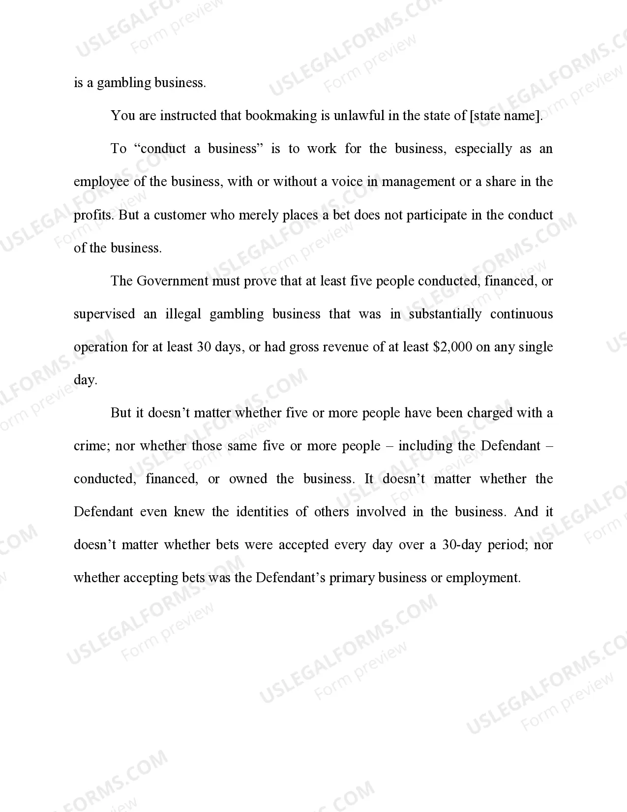 Preview Illegal Gambling Business