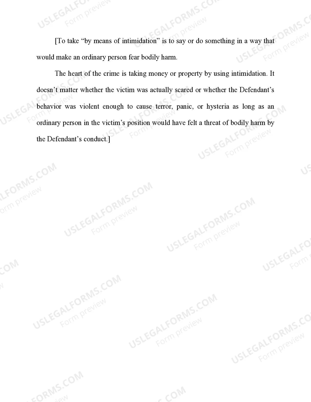 Preview Bank Robbery 18 U.S.C. Sec. 2113(a) (Subsection (a) Only)