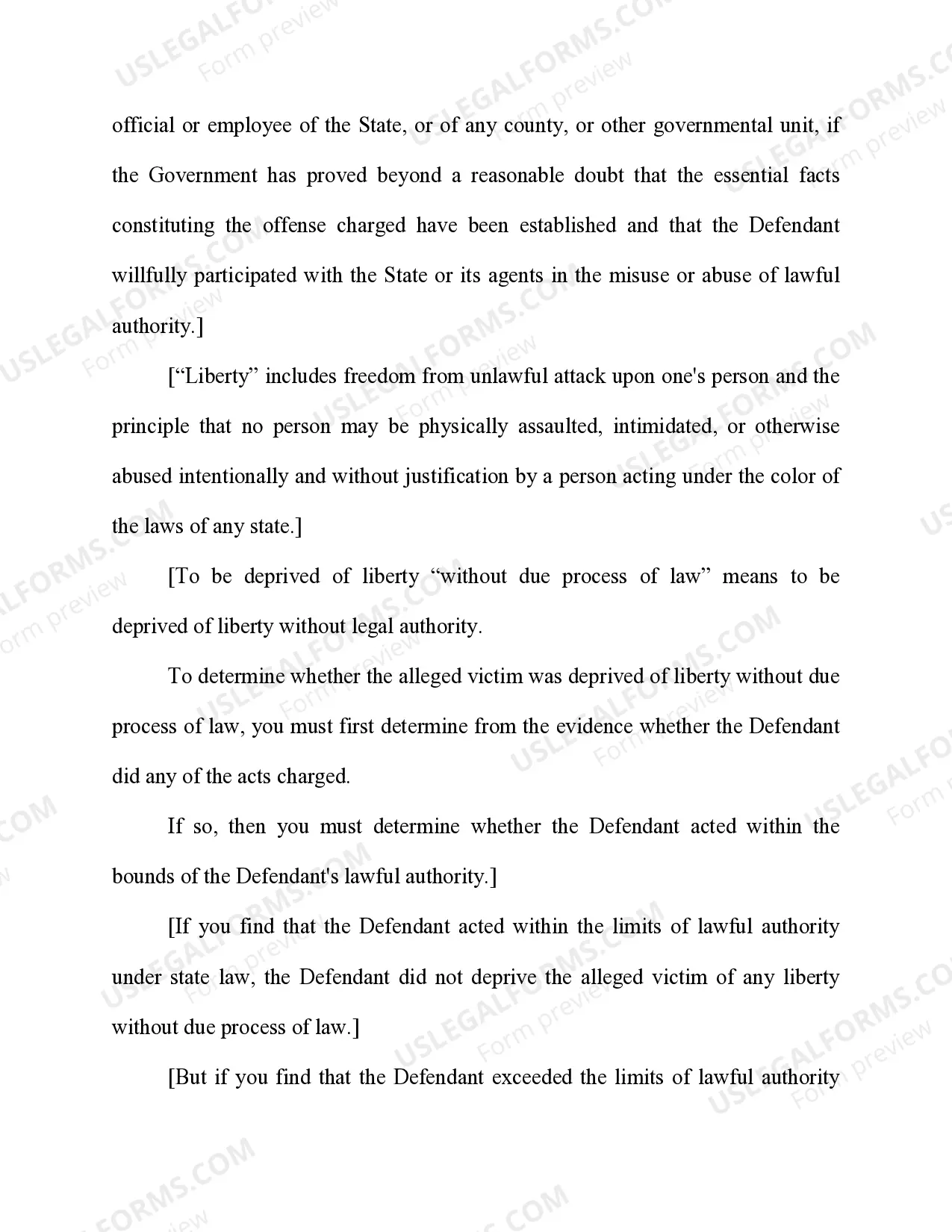 Preview Deprivation of Civil Rights (Without Bodily Injury, Kidnapping, Sexual Assault, or Death)
