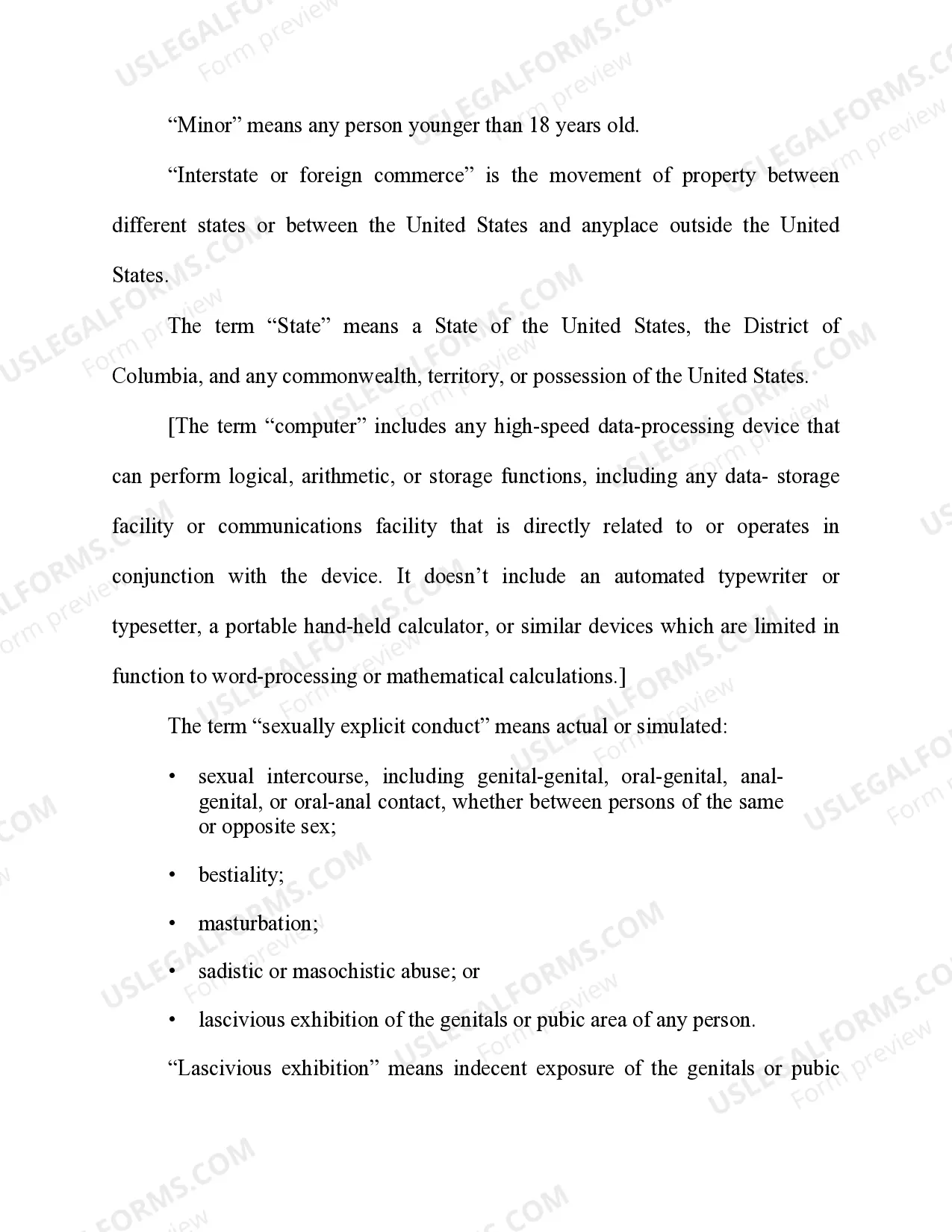 Preview Receiving and Distributing Material Involving Sexual Exploitation of Minors