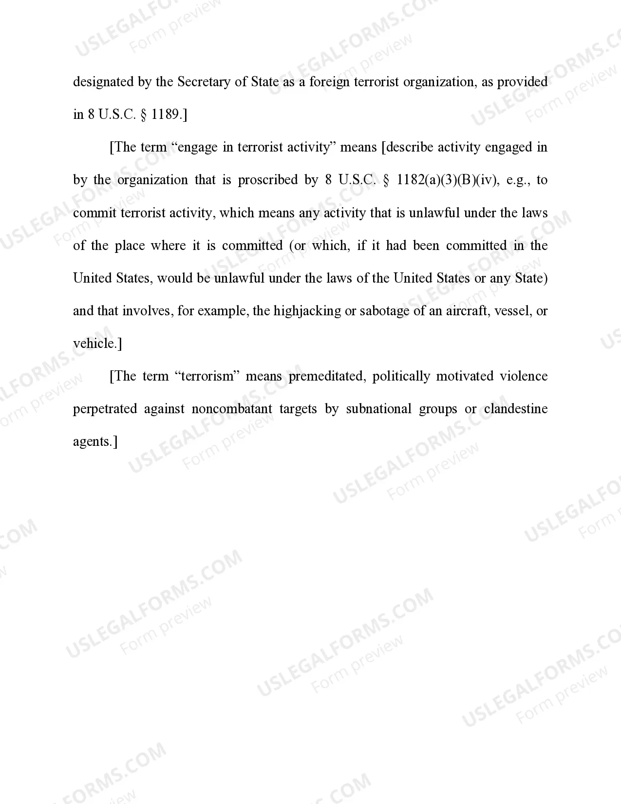 Preview Providing Material Support or Resources to Designated Foreign Terrorist Organizations 18 U.S.C. Sec. 2339B