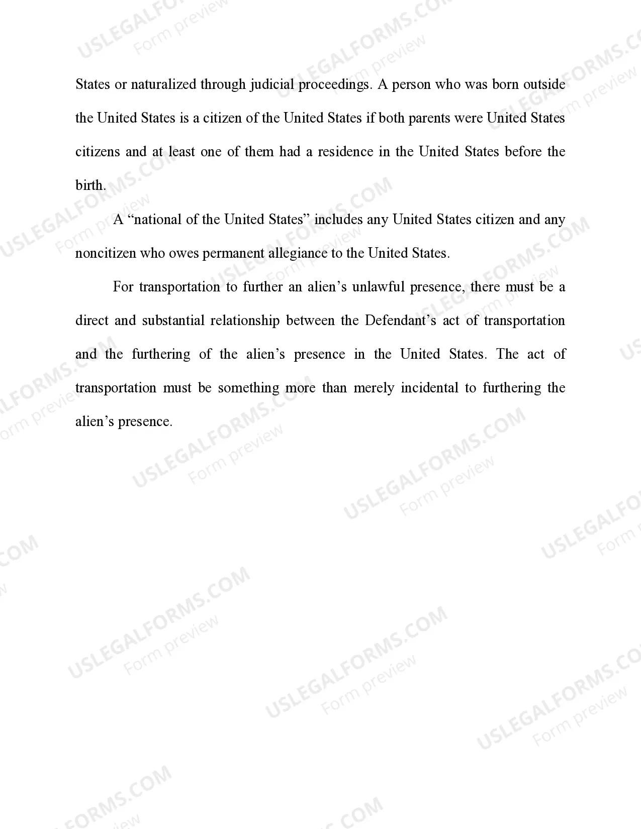 Preview Unlawfully Transporting Aliens 8 U.S.C. Sec. 1324(a)(1)(A)(ii)