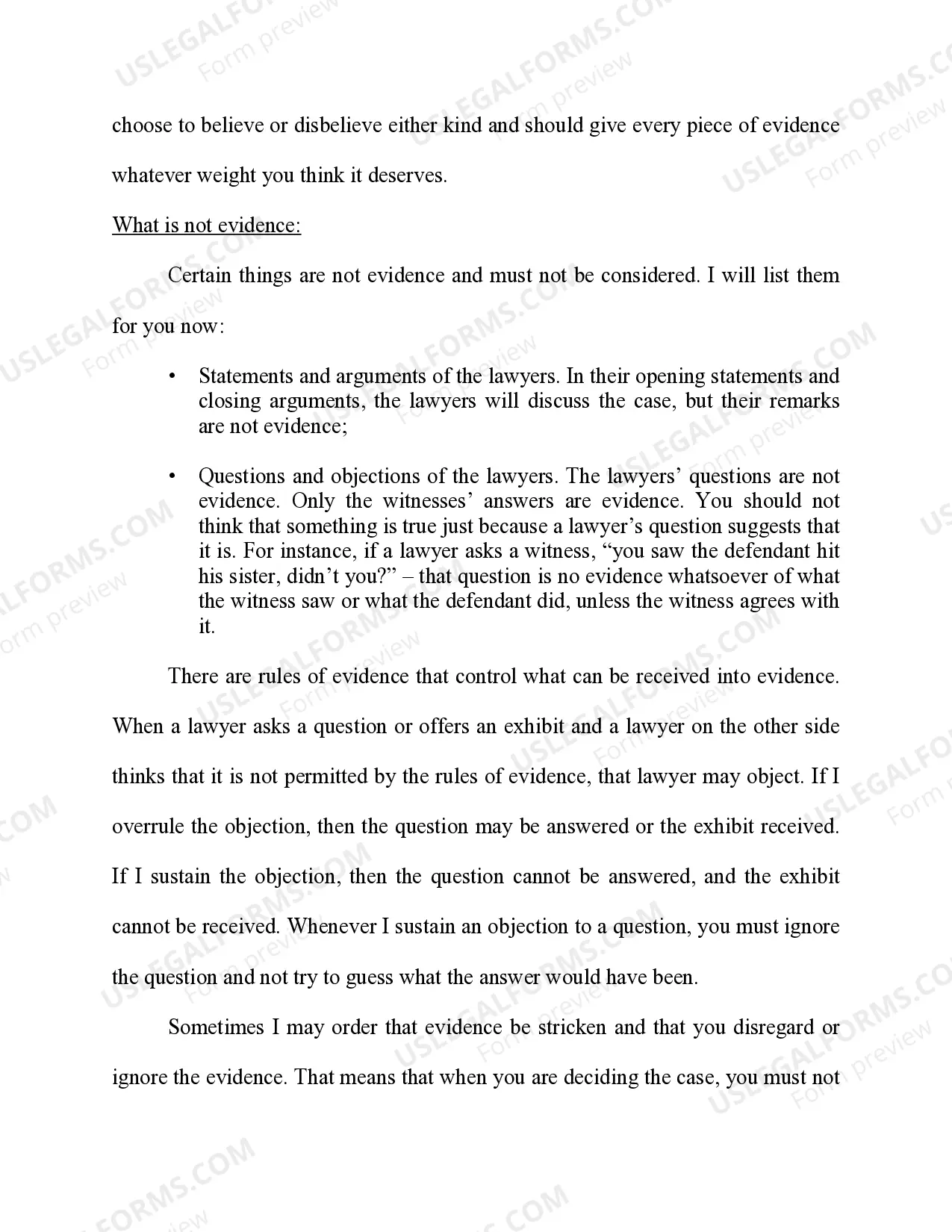 Preview Preliminary Instructions - Criminal Cases