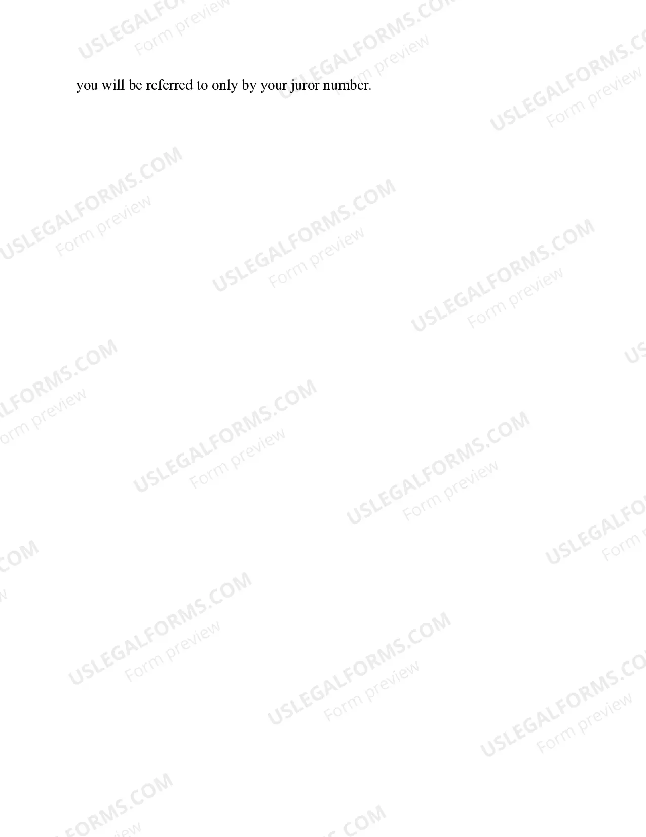 Preview Preliminary and Explanatory Instructions to Innominate (Anonymous) Jury