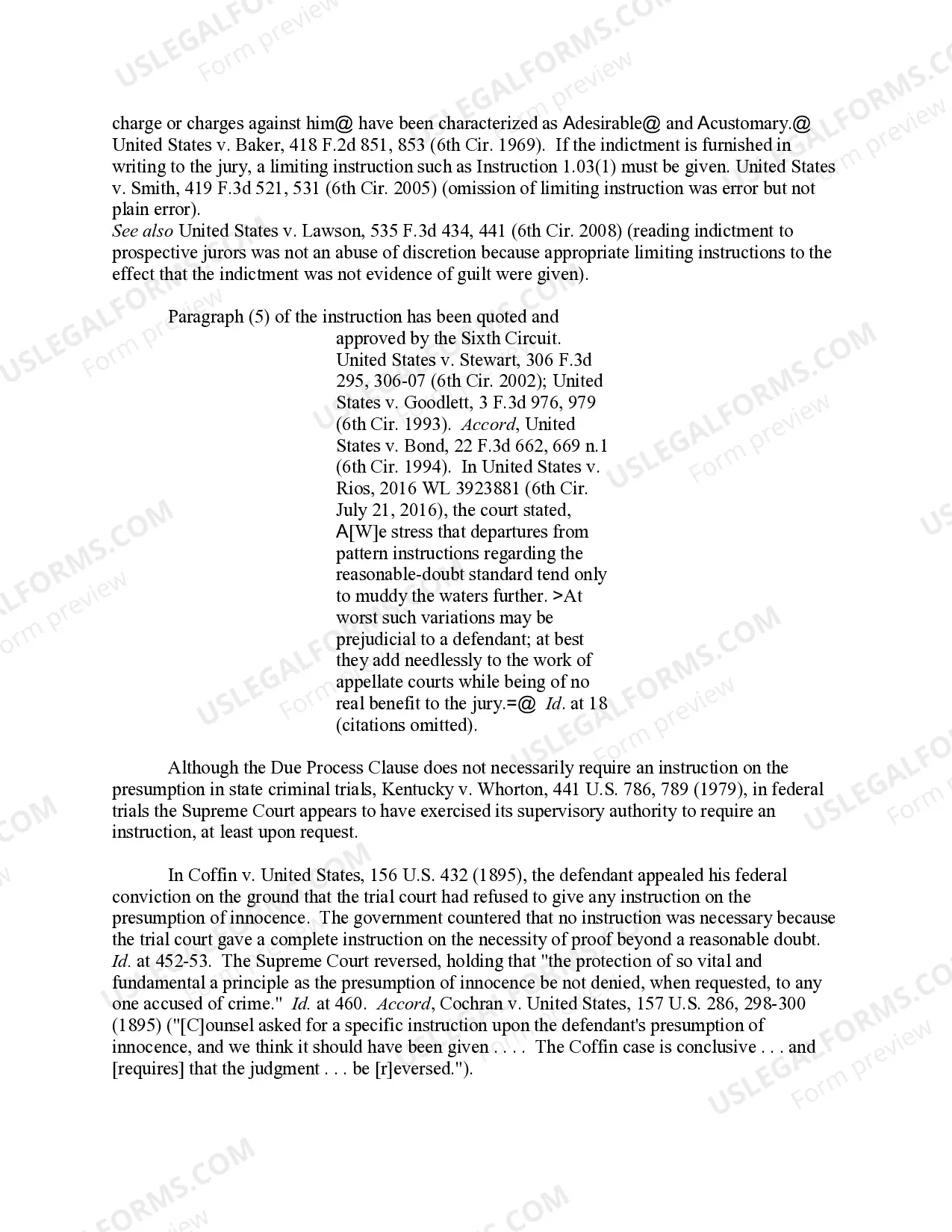 Preview PRESUMPTION OF INNOCENCE, BURDEN OF PROOF, REASONABLE DOUBT