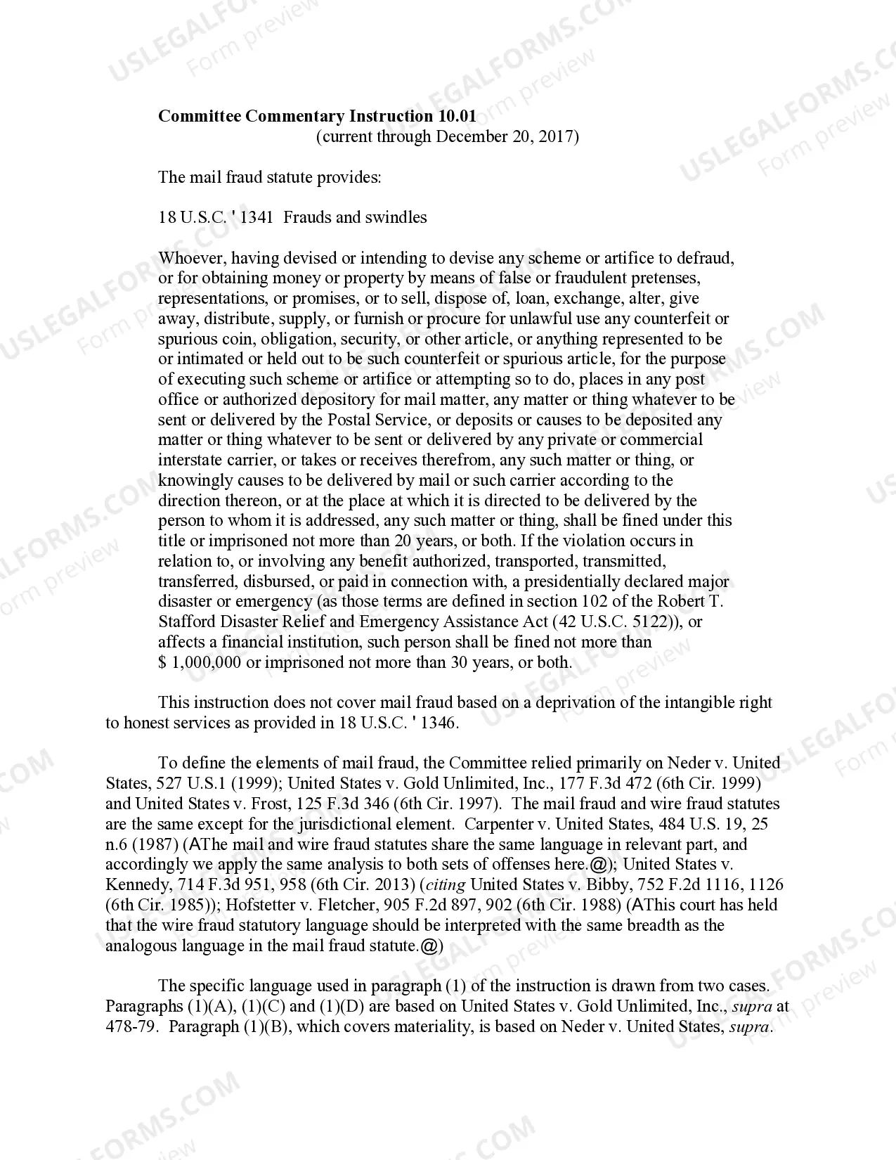 Preview MAIL FRAUD