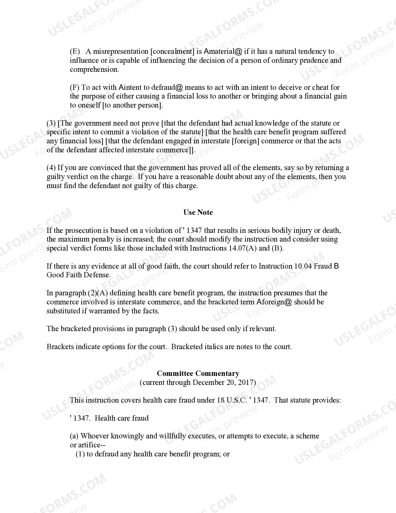 Preview HEALTH CARE FRAUD