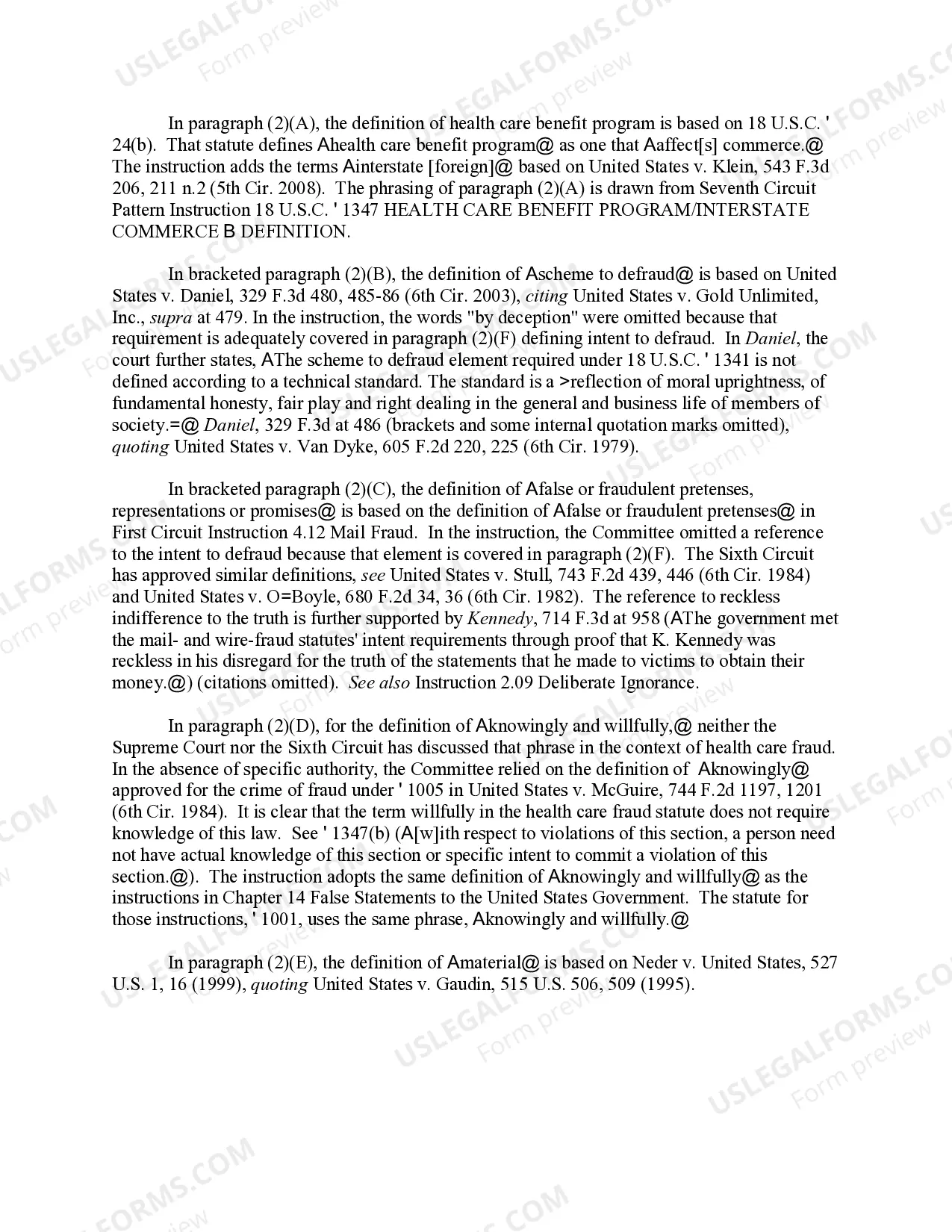 Preview HEALTH CARE FRAUD