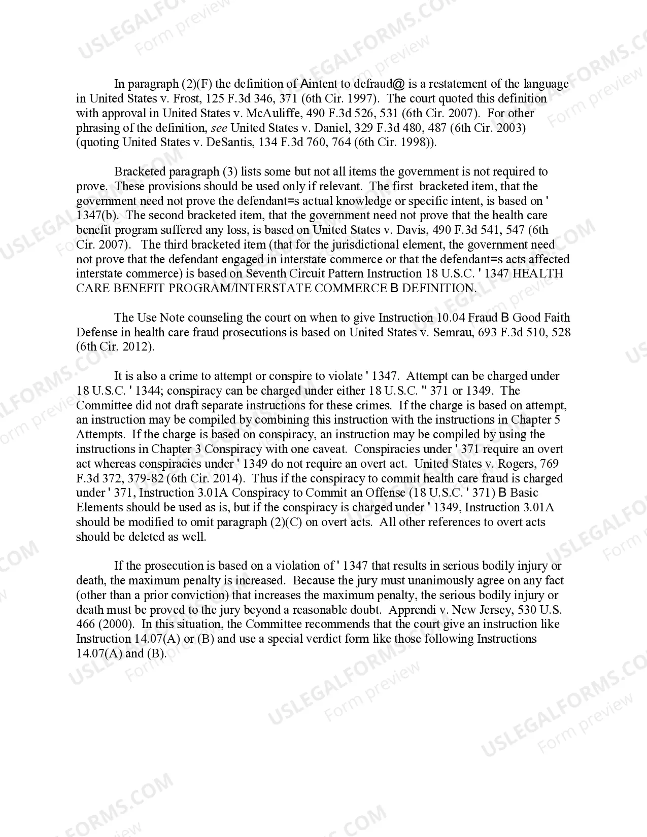Preview HEALTH CARE FRAUD