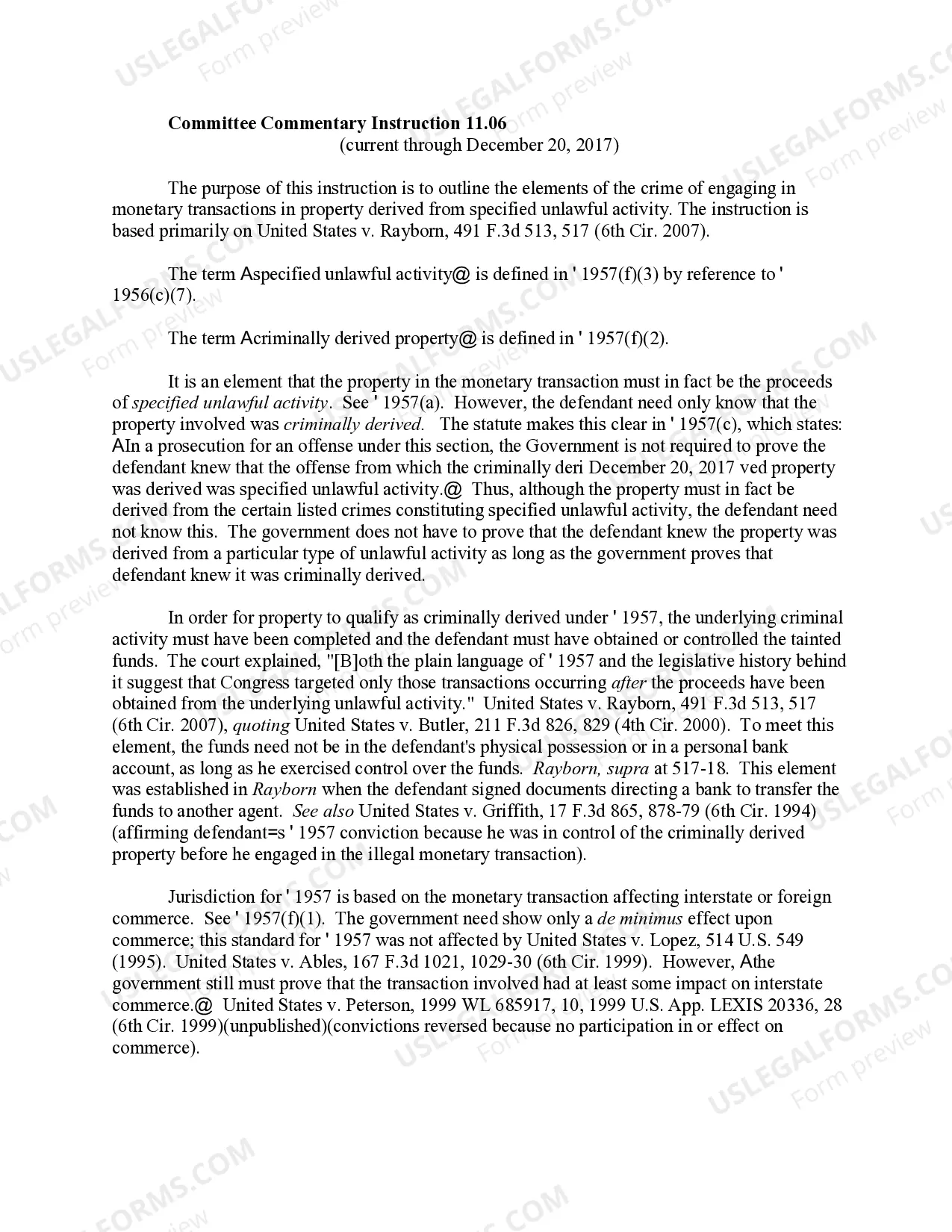 Preview MONEY LAUNDERING B Engaging in Monetary Transactions in Property Derived from Specified Unlawful Activity
