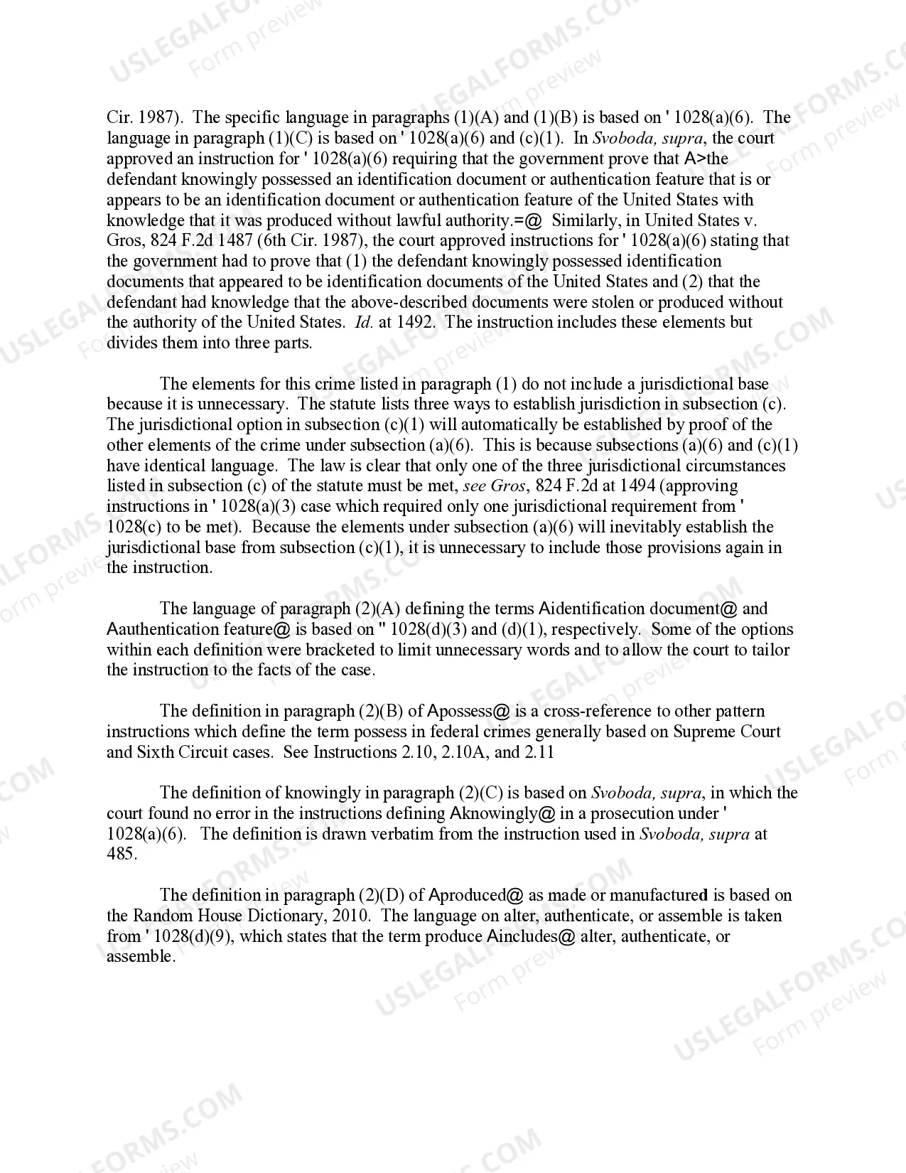 Preview Fraud and Related activity in Connection with Identification Documents, Authentication Features, and Information