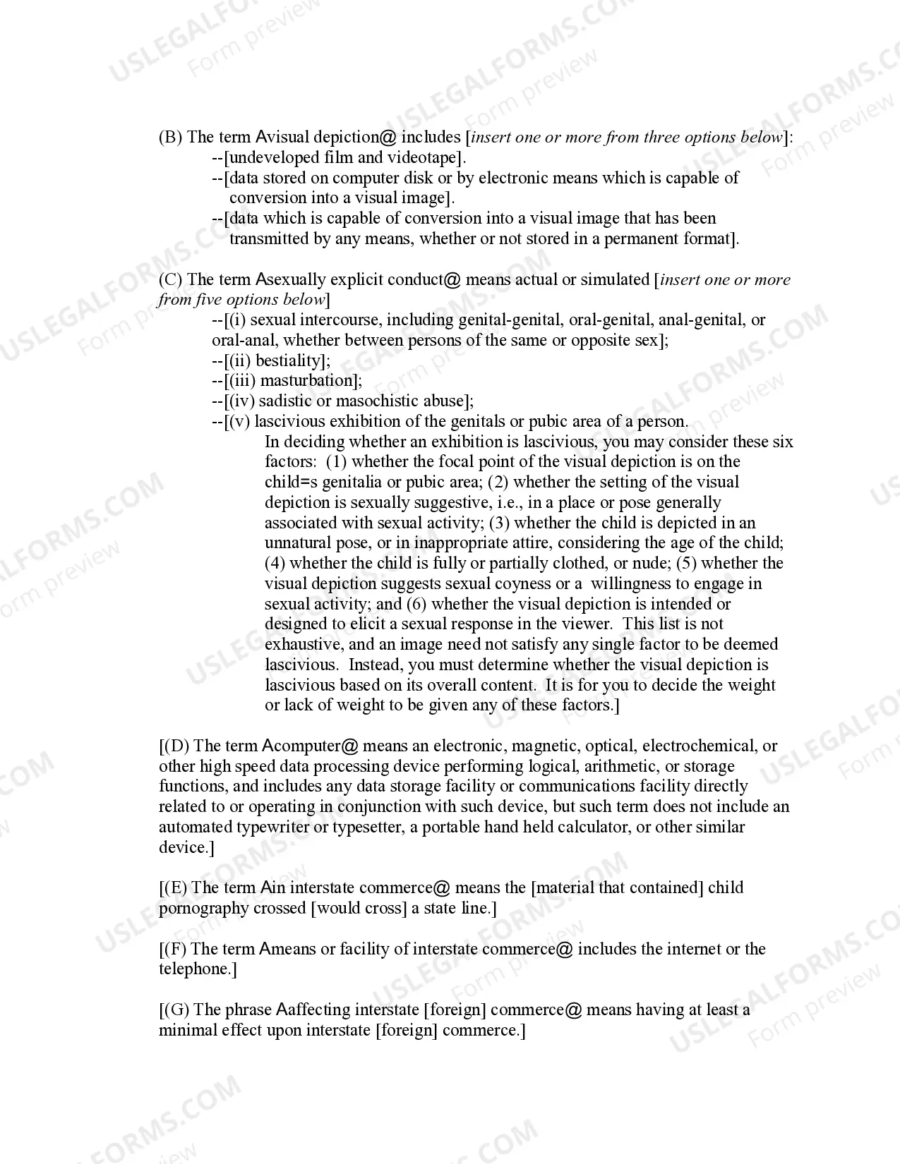 Preview POSSESSING OR ACCESSING CHILD PORNOGRAPHY