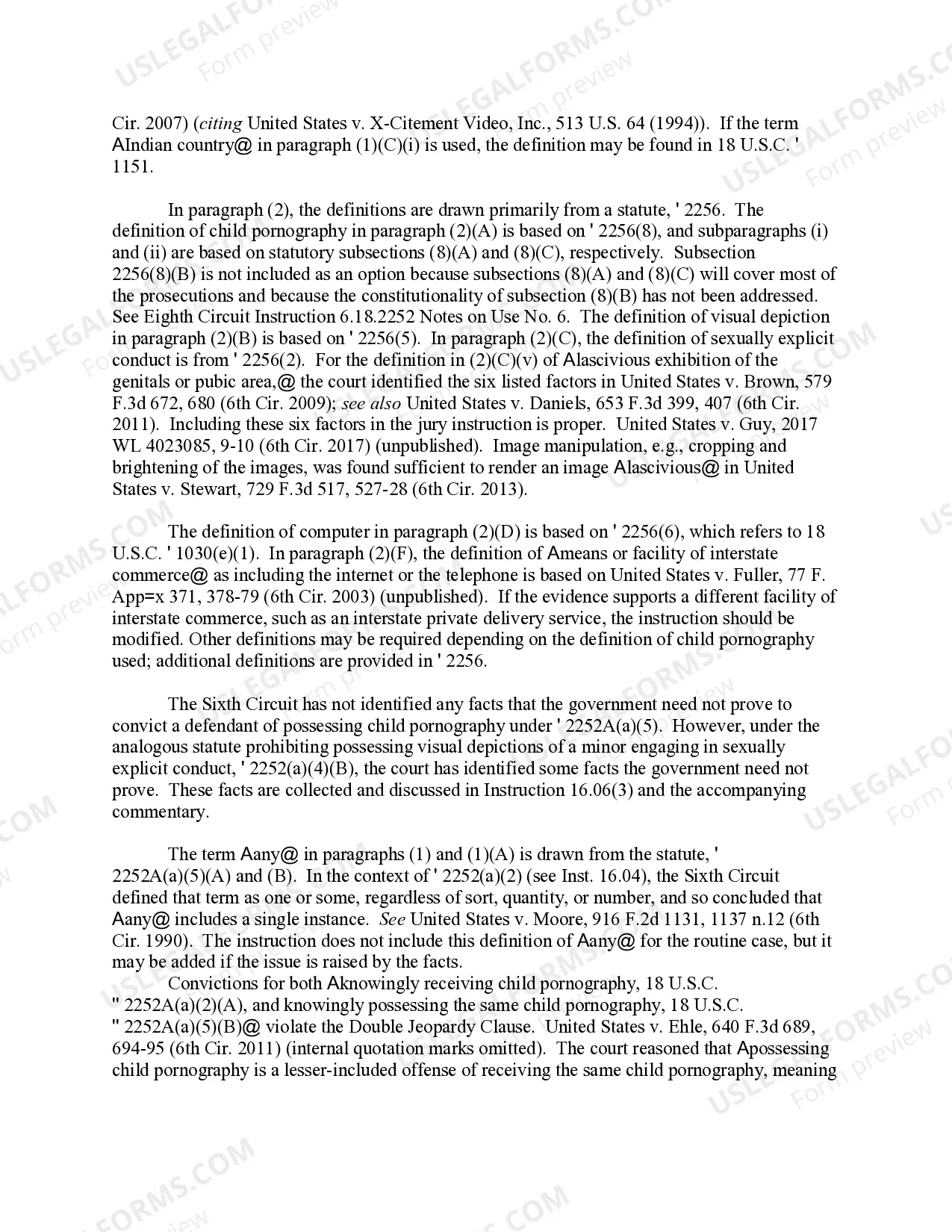 Preview POSSESSING OR ACCESSING CHILD PORNOGRAPHY