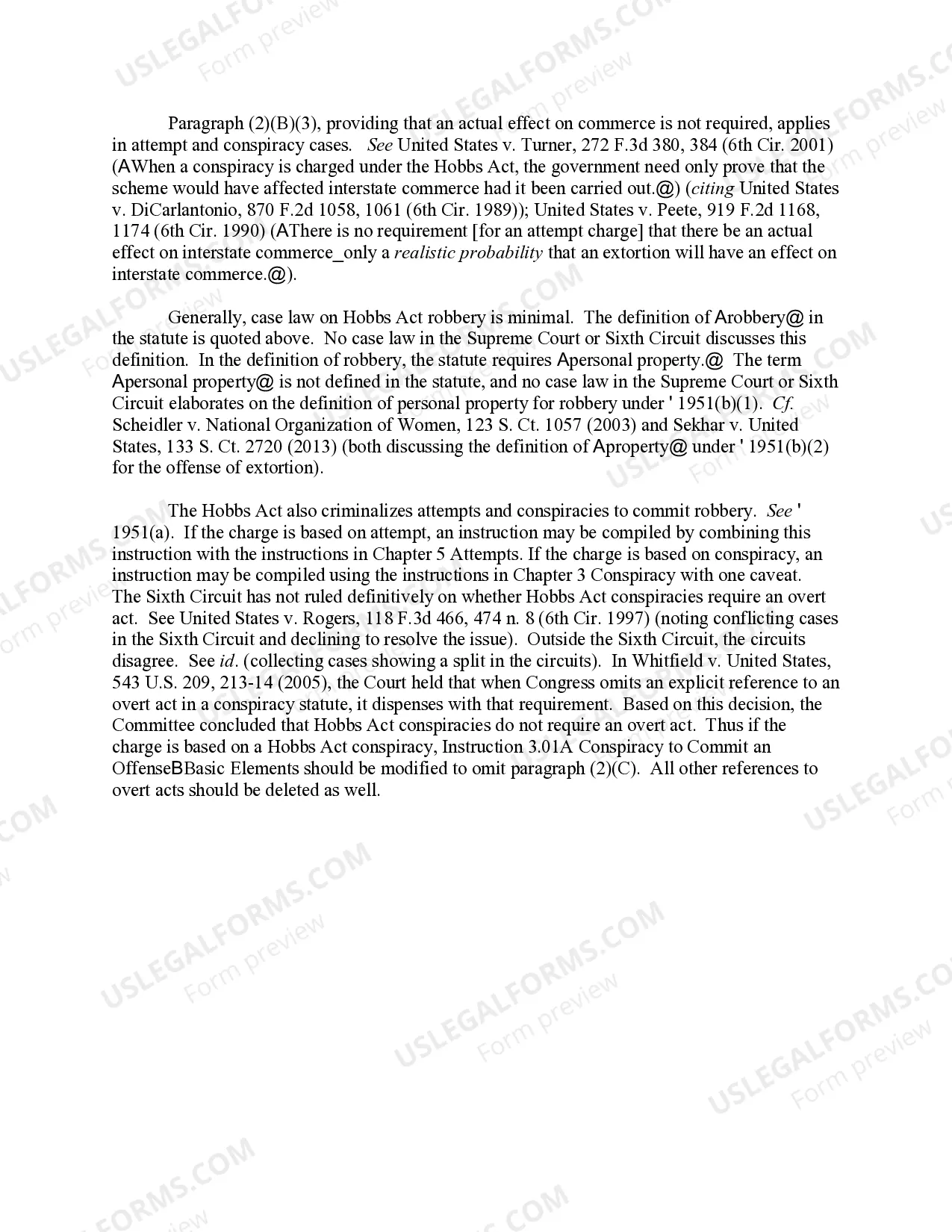 Preview Hobbs Act Robbery