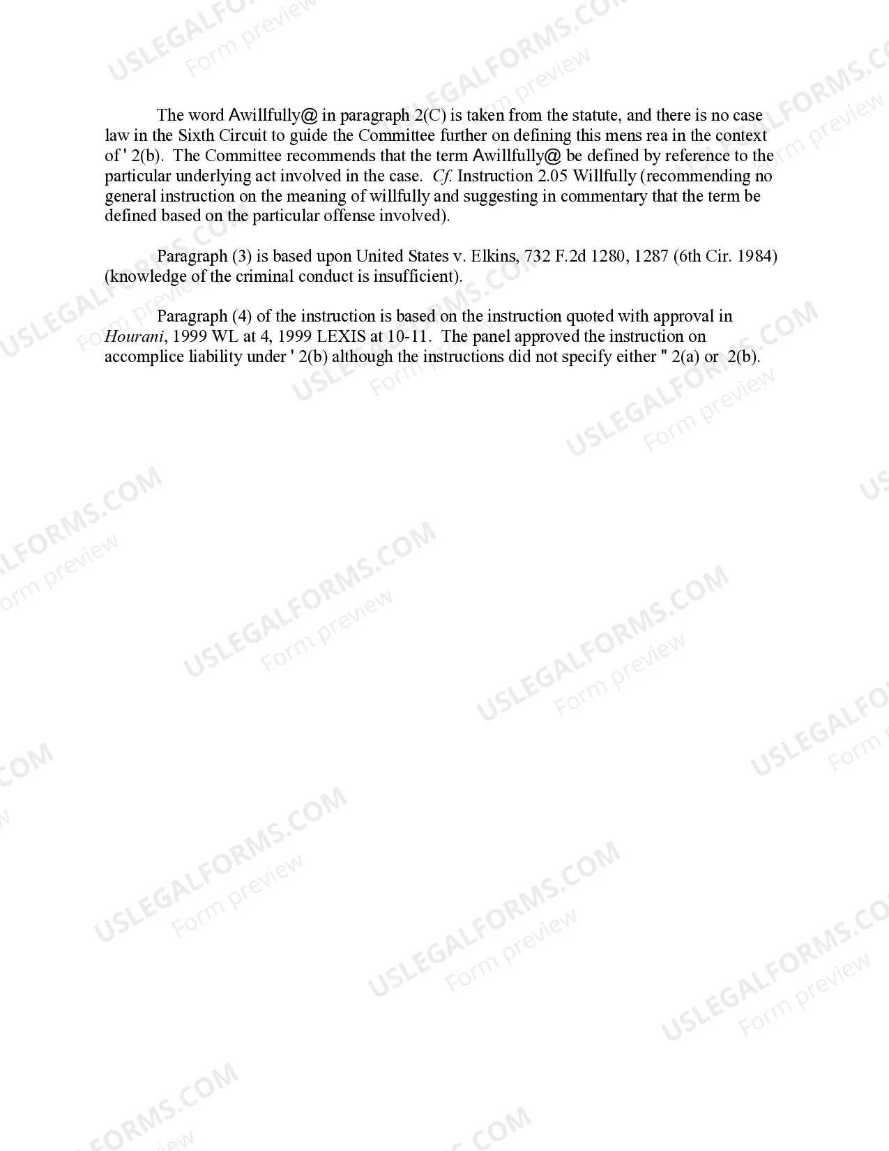 Preview CAUSING AN ACT