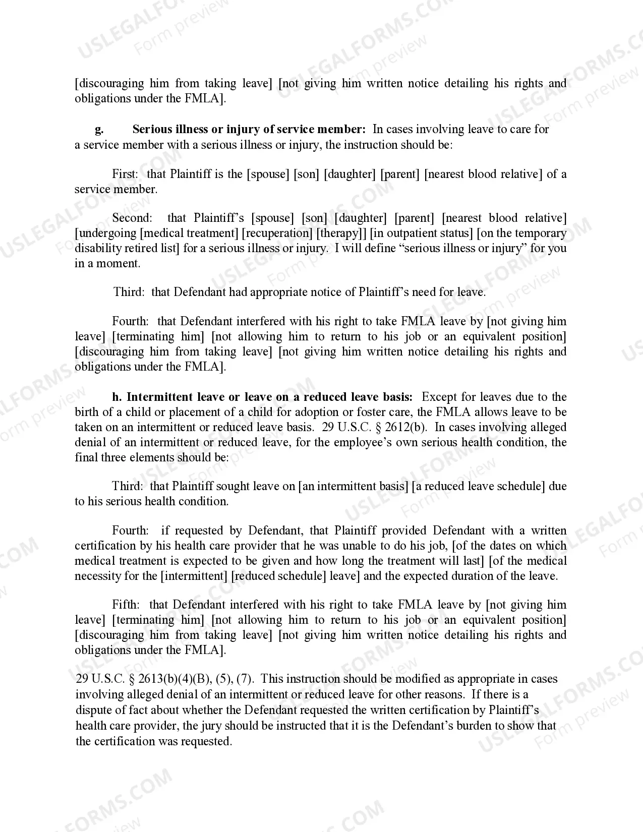 Preview 10.2 Elements of FMLA Interference Claim