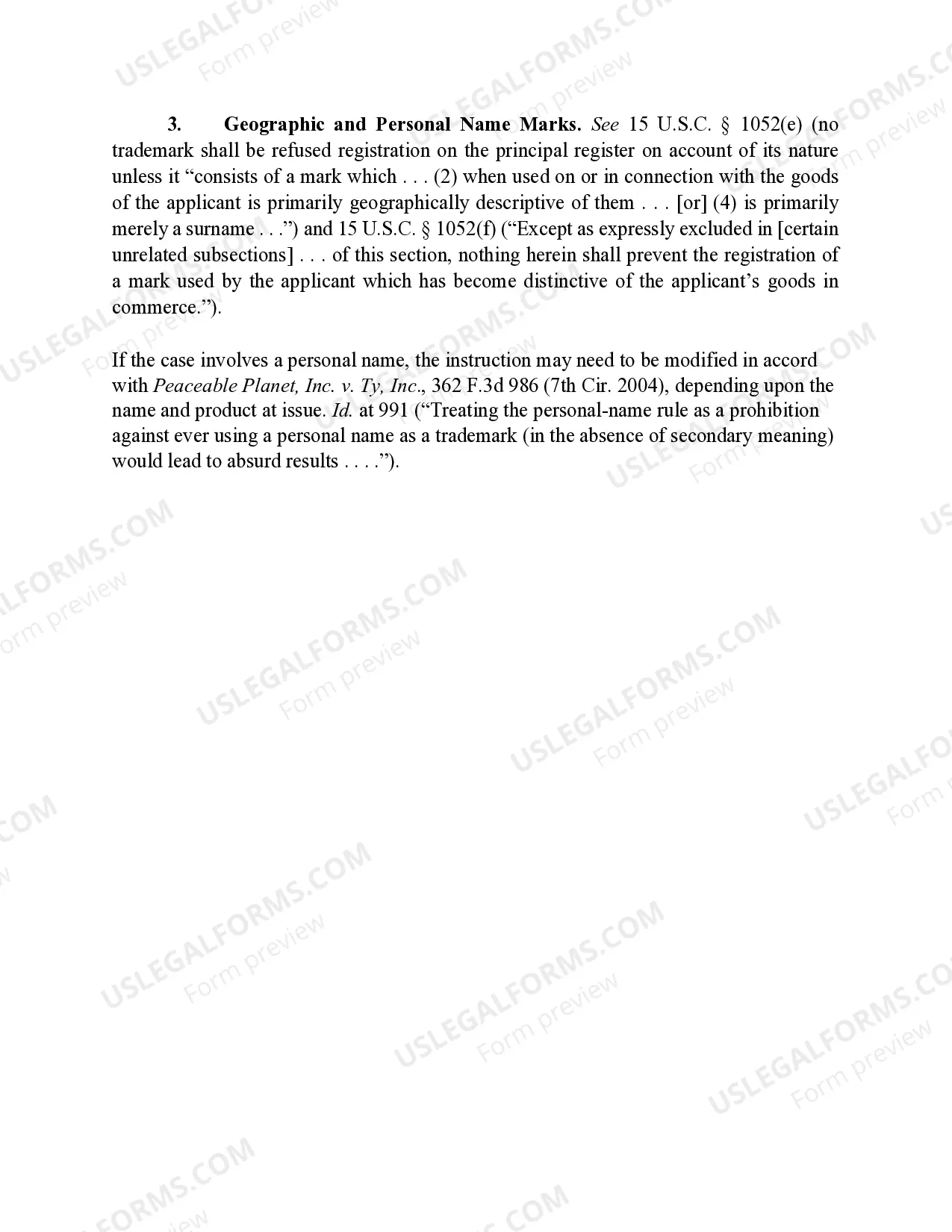 Preview 13.1.2.2.3 Validity - Descriptive Trademark/Trade Dress - Acquired Distinctiveness .