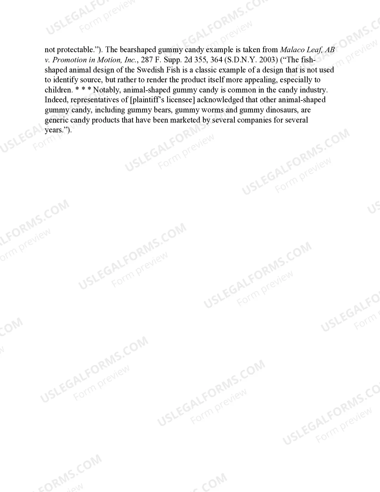 Preview 13.1.2.2.5 Validity - Generic Trademark/Trade Dress