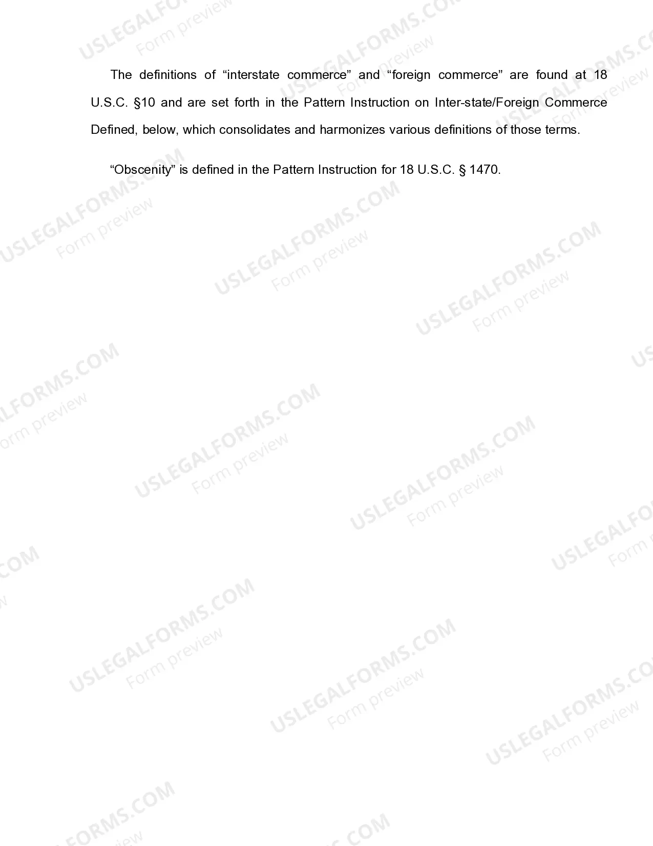 Preview 18 U.S.C. Sec. 1462 BRINGING OBSCENE MATERIAL INTO THE UNITED STATES - ELEMENTS