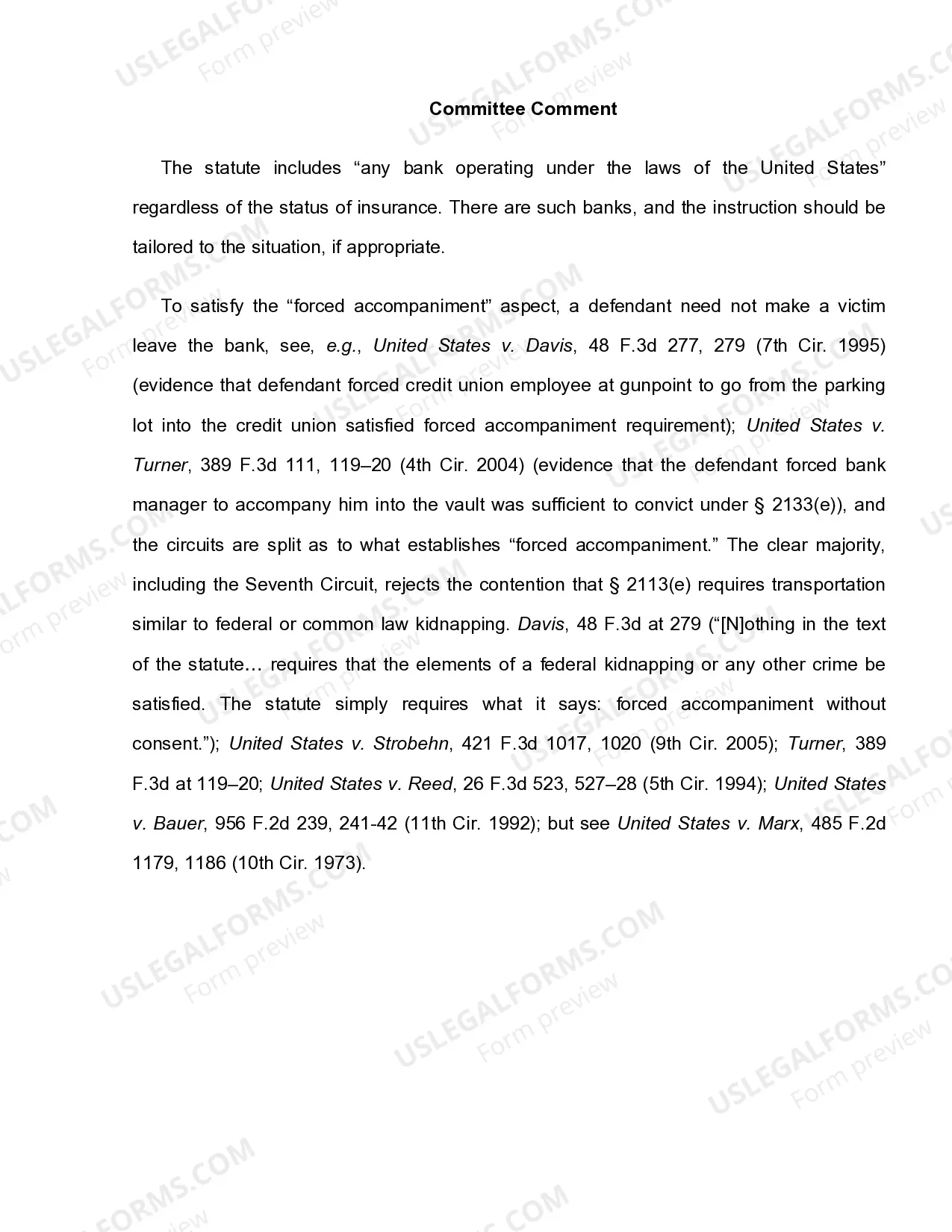 Preview 18 U.S.C. Sec. 2113(E) KIDNAPPING OR MURDER DURING A BANK ROBBERY