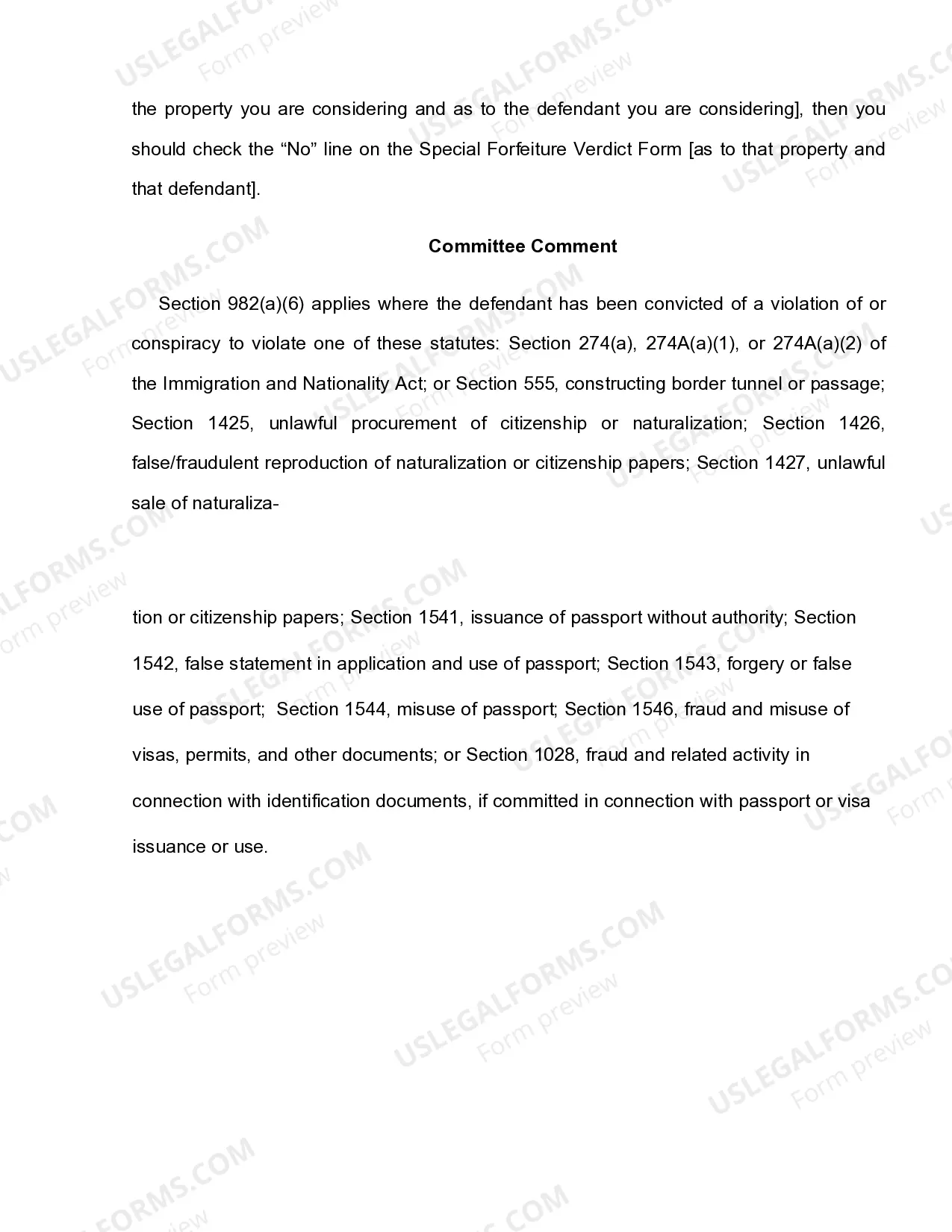 Preview 18 U.S.C. Sec. 982(a)(6) FORFEITURE INSTRUCTION