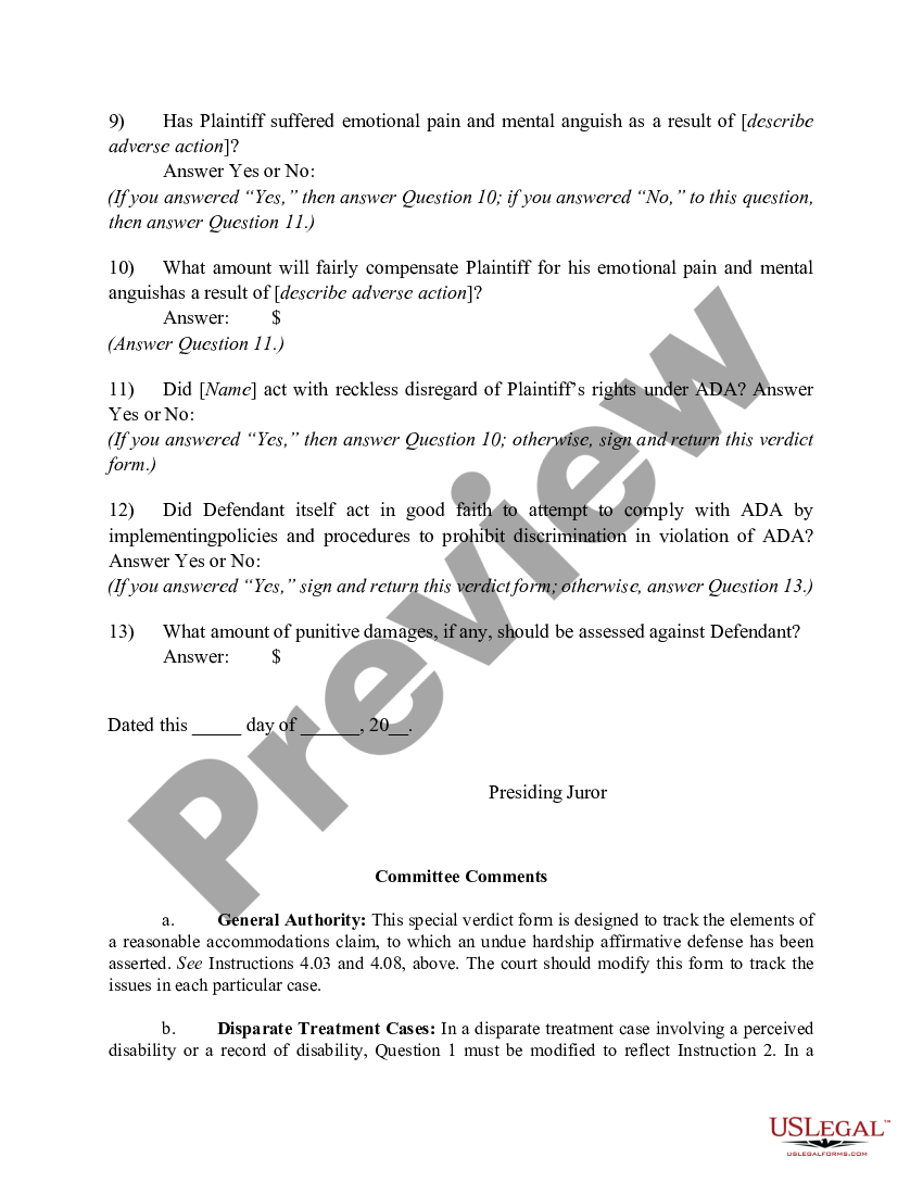 4.15. Special Verdict Form | US Legal Forms