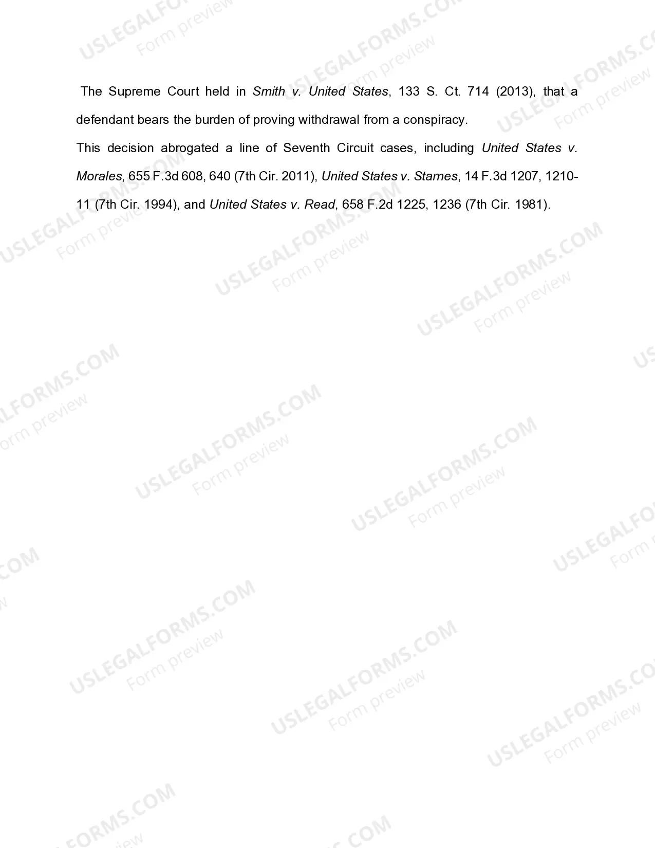 Preview 5.14(A) CONSPIRACY - WITHDRAWAL - STATUTE OF LIMITATIONS - ELEMENTS
