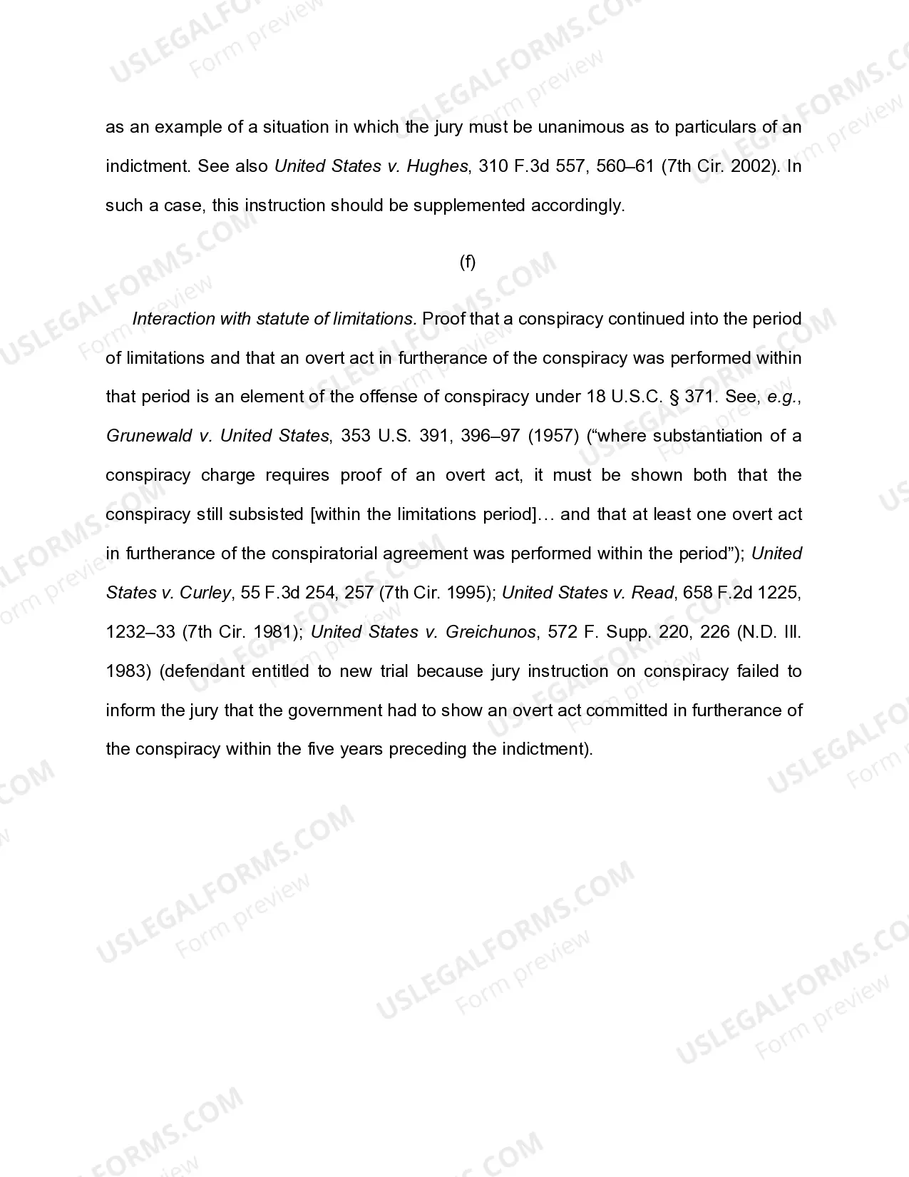 Preview 5.08(A) CONSPIRACY - OVERT ACT REQUIRED
