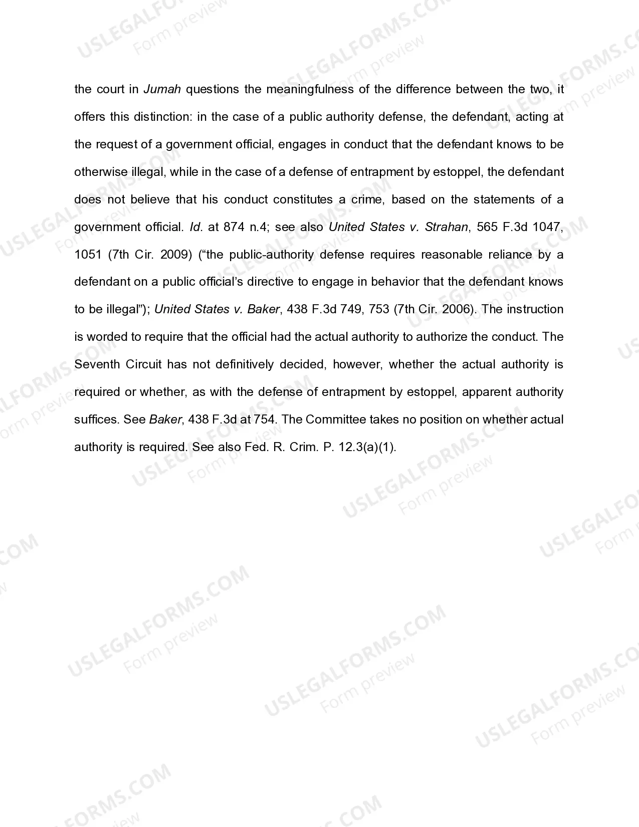 Preview 6.06 RELIANCE ON PUBLIC AUTHORITY