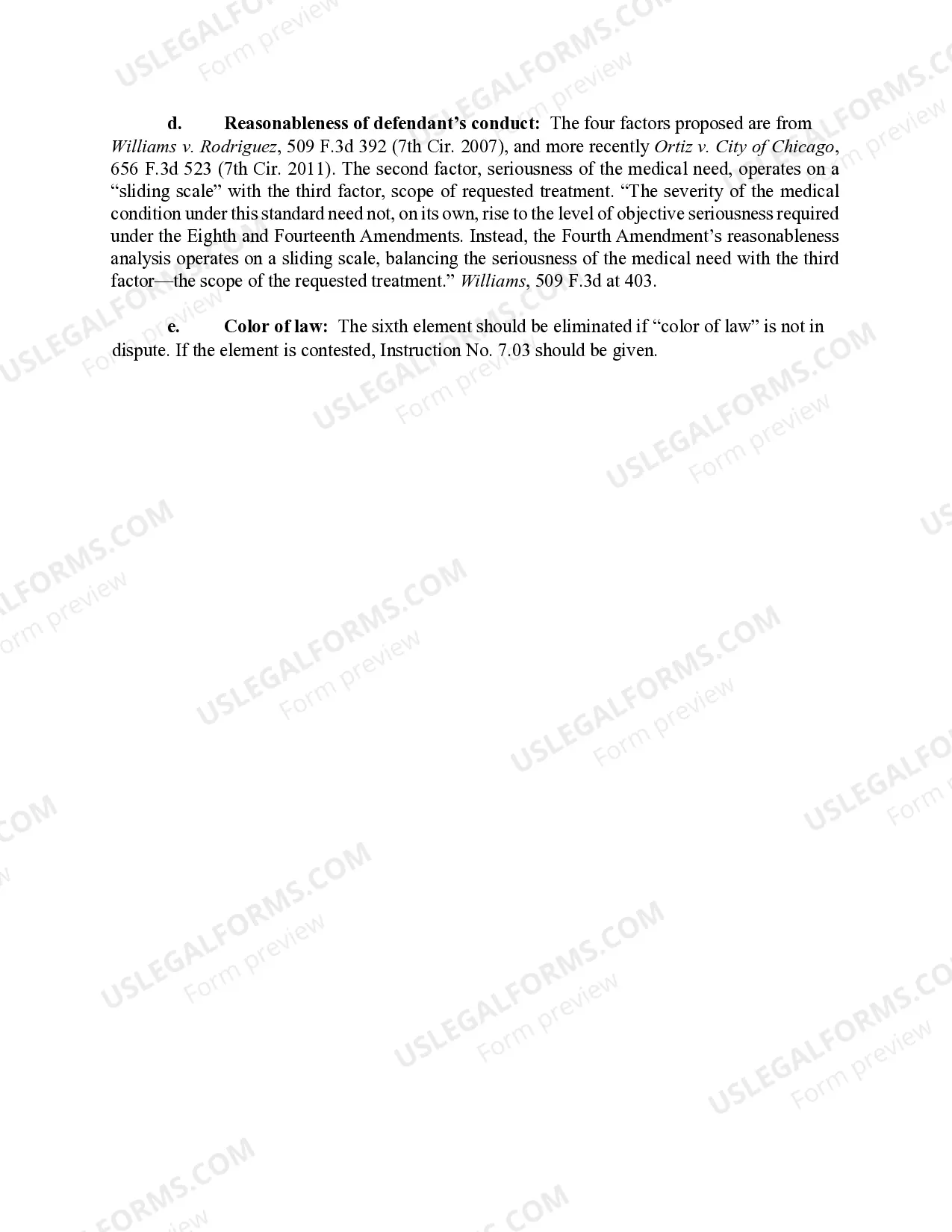 Preview 7.11 Fourth Amendment: Medical Care for Arrestee .