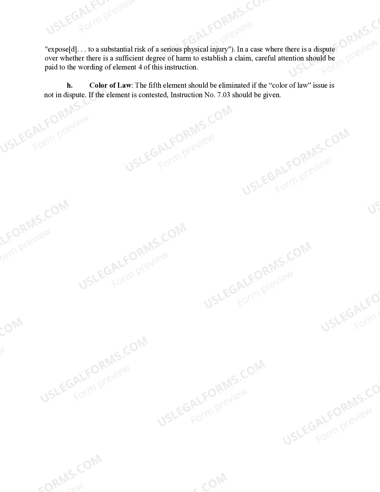 Preview 7.17 Eighth and Fourteenth Amendments: Failure to Provide Medical Attention - Elements