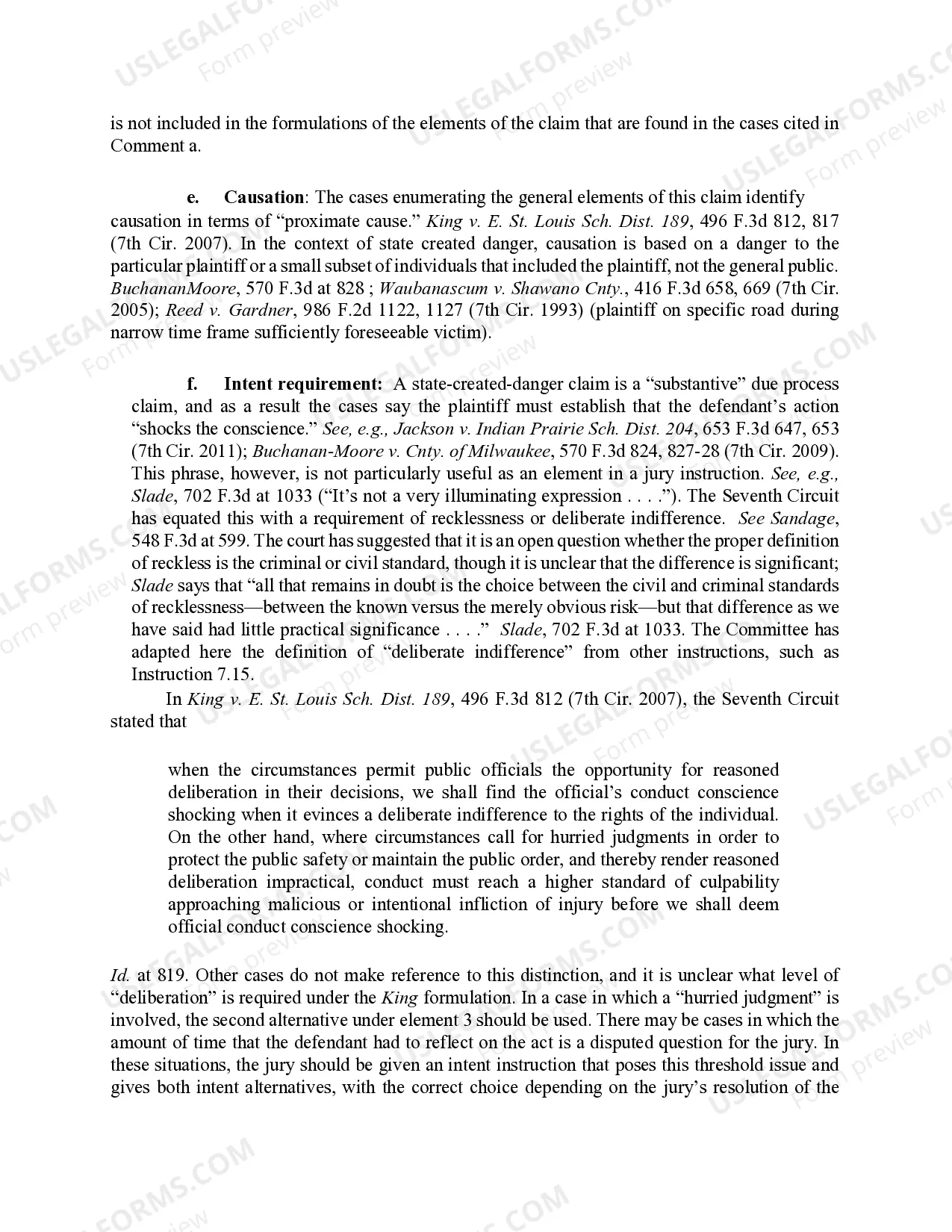 Preview 7.21 Due Process: State-created Danger