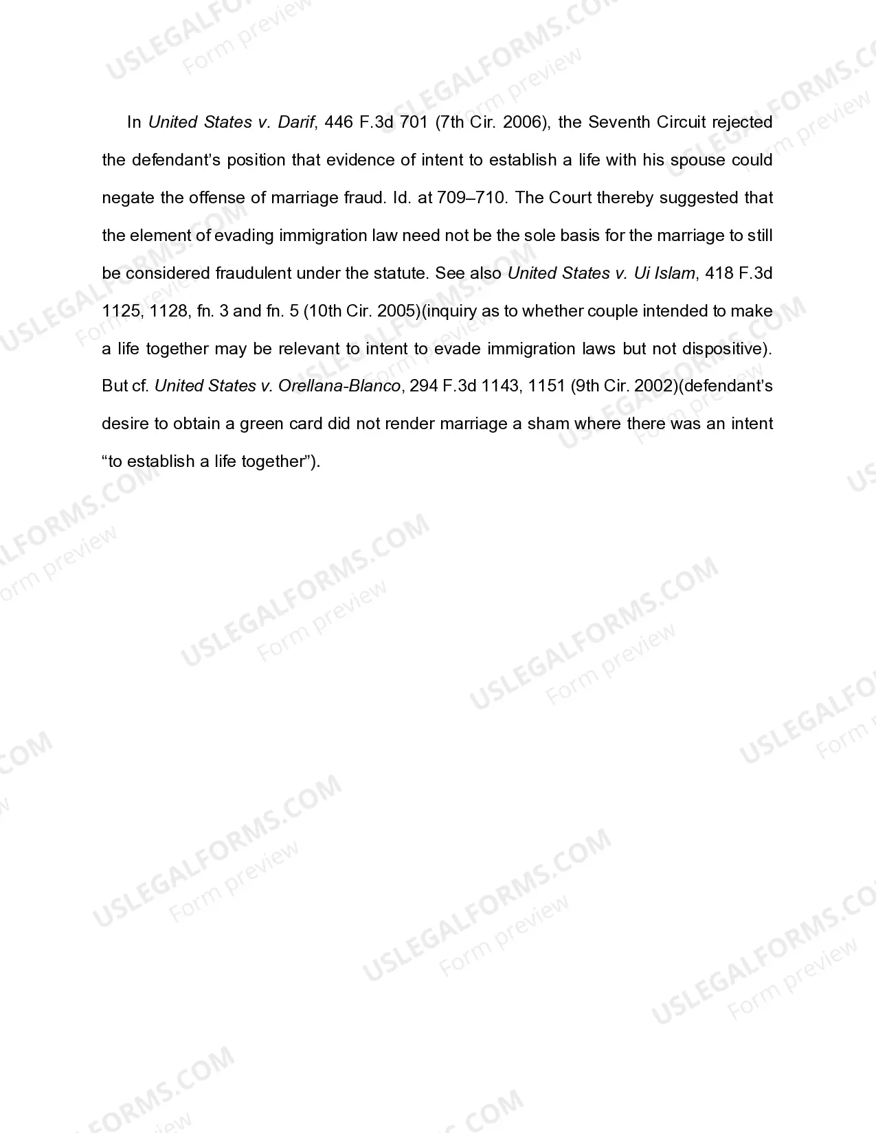 Preview 8 U.S.C. Sec. 1325(C) MARRIAGE FRAUD - ELEMENTS