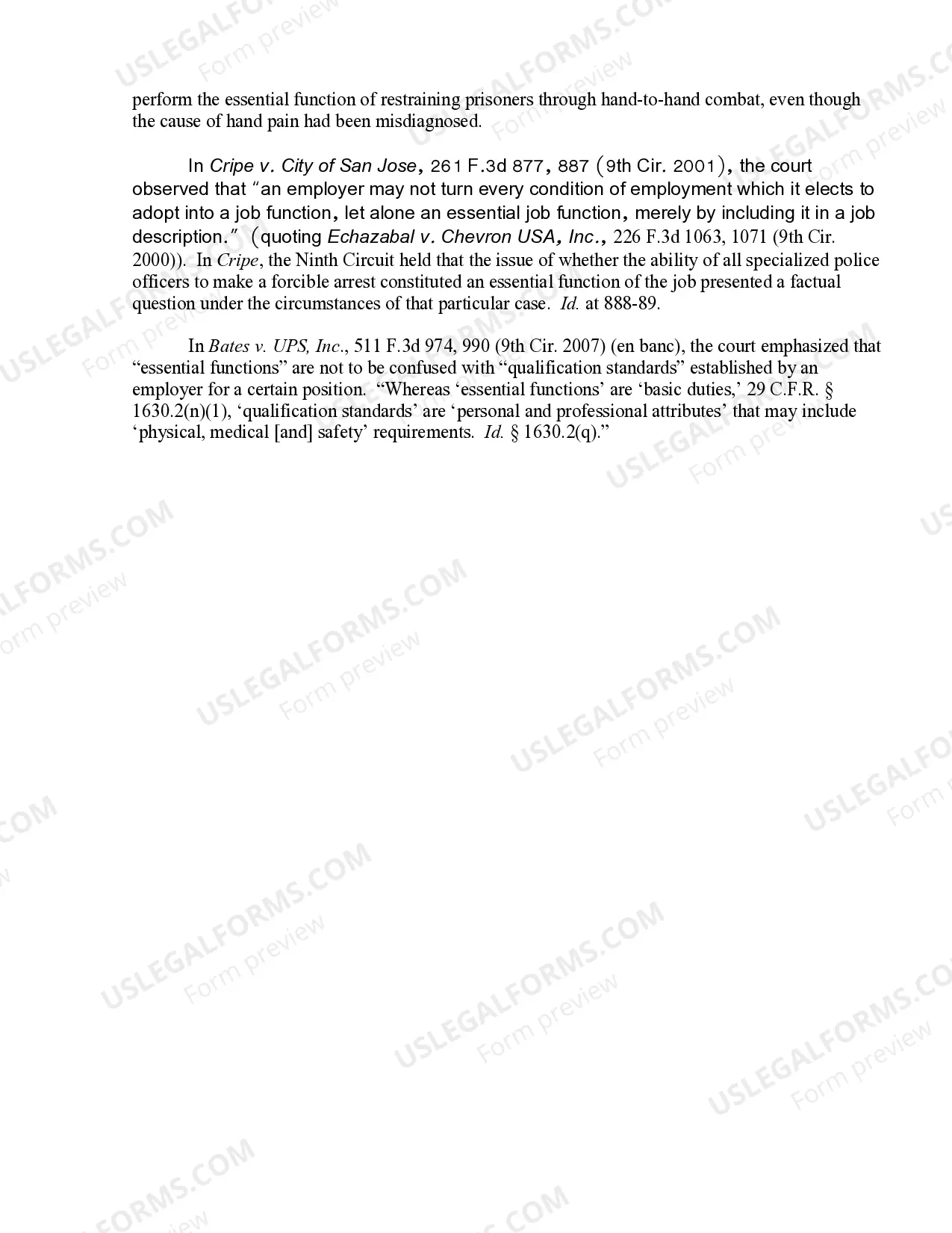 Preview 12.6 ADA-Ability to Perform Essential Functions-Factors