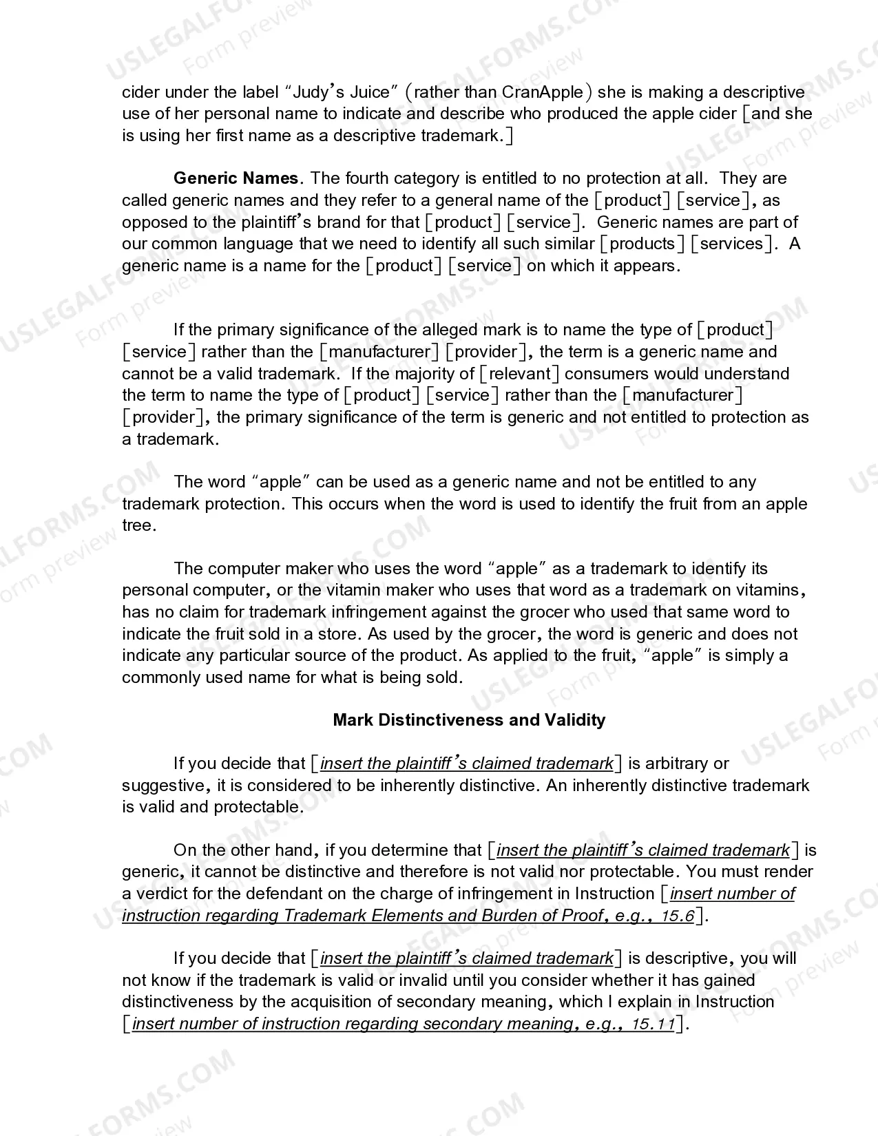 Preview 15.10 Infringement-Elements-Validity-Unregistered Mark-Distinctiveness