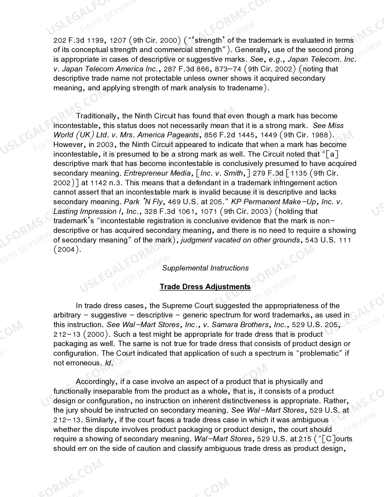 Preview 15.10 Infringement-Elements-Validity-Unregistered Mark-Distinctiveness