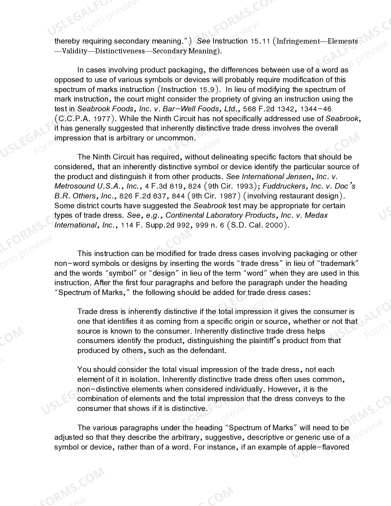 Preview 15.10 Infringement-Elements-Validity-Unregistered Mark-Distinctiveness